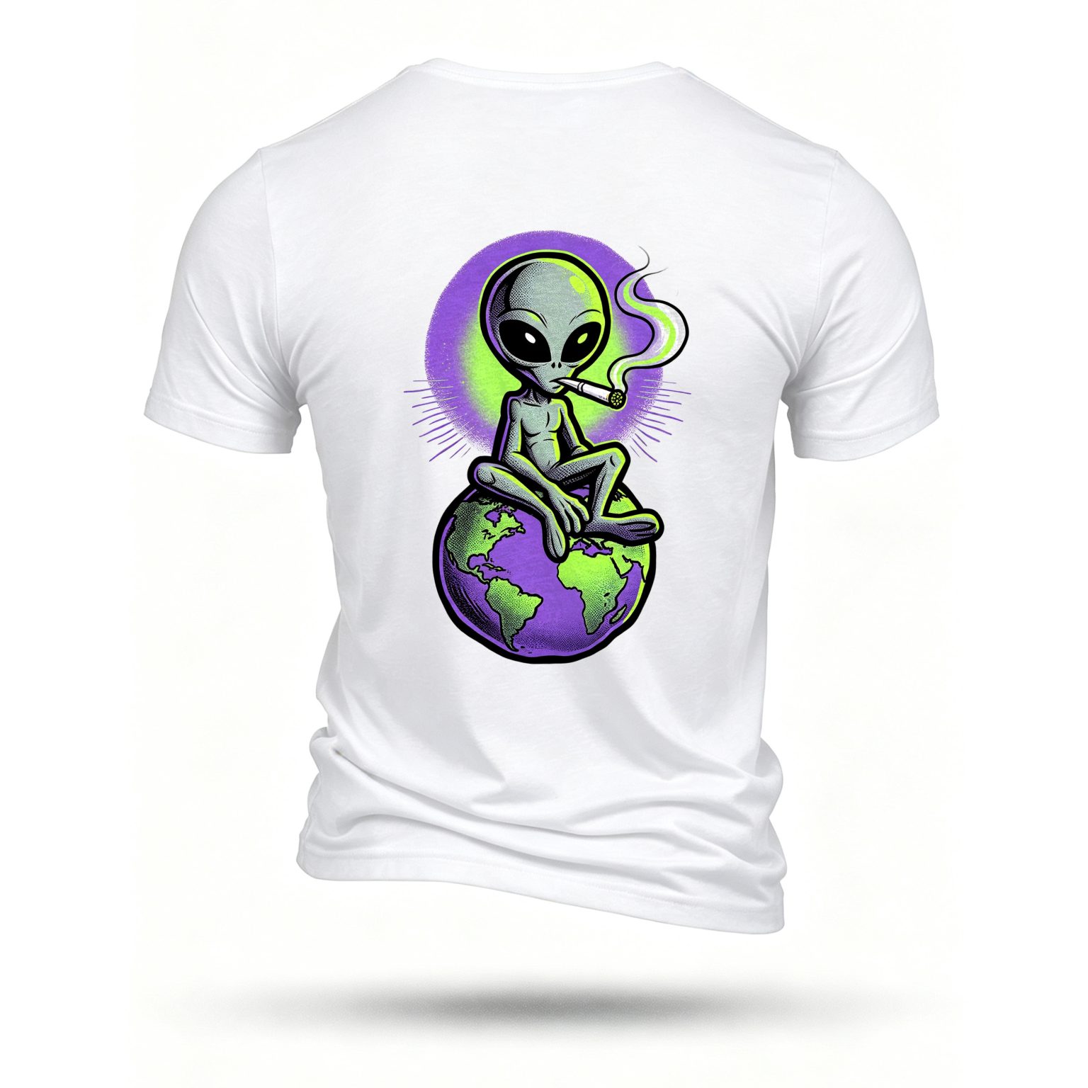 White T-shirt, back print