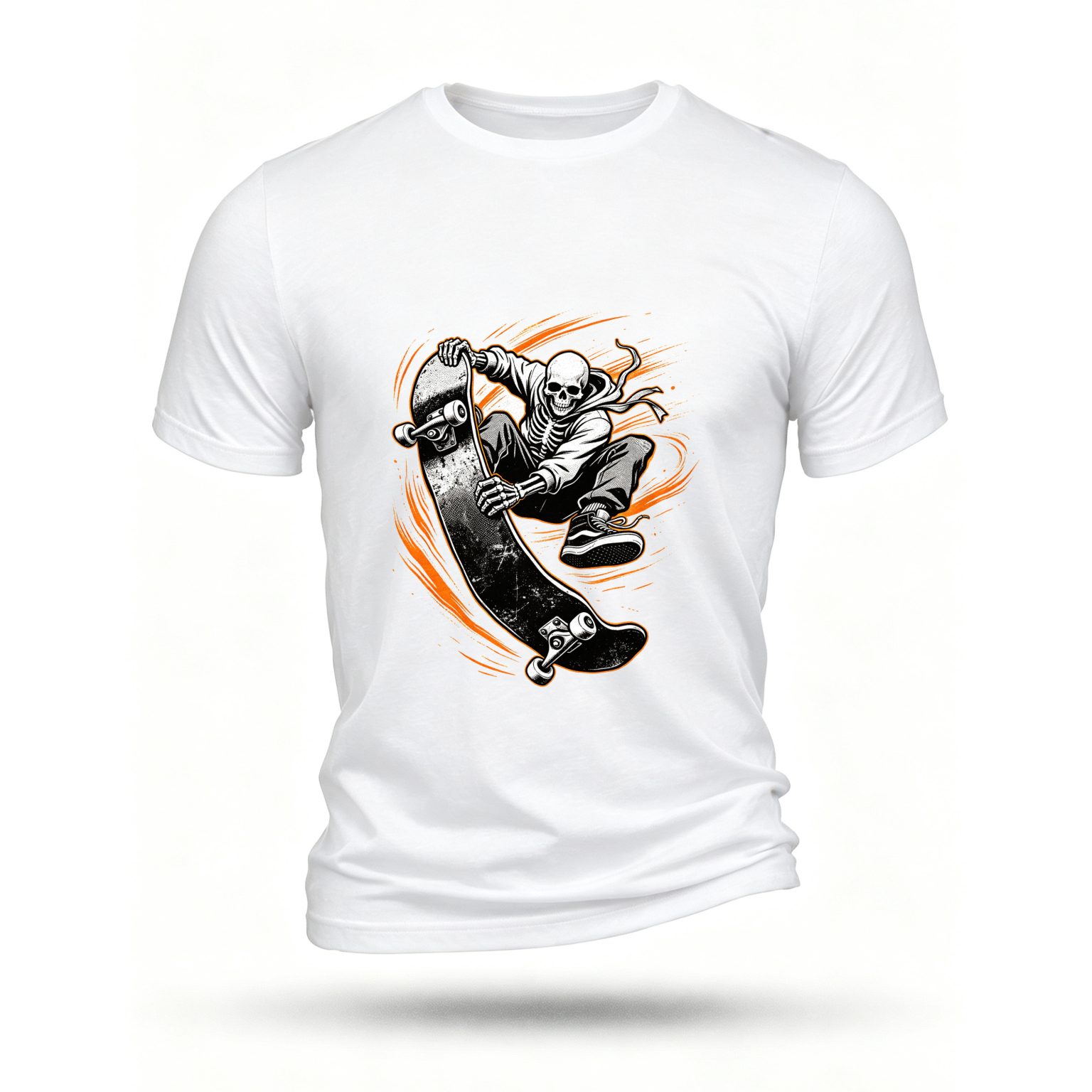 White T-shirt, front print
