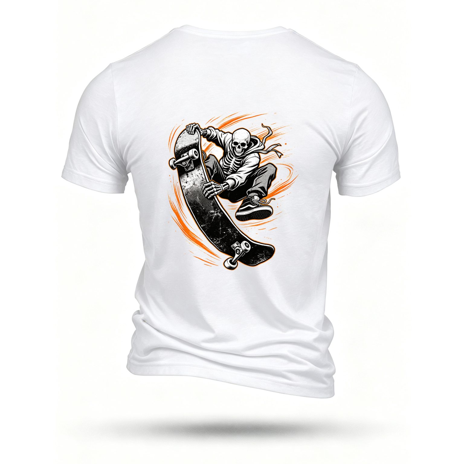 White T-shirt, back print