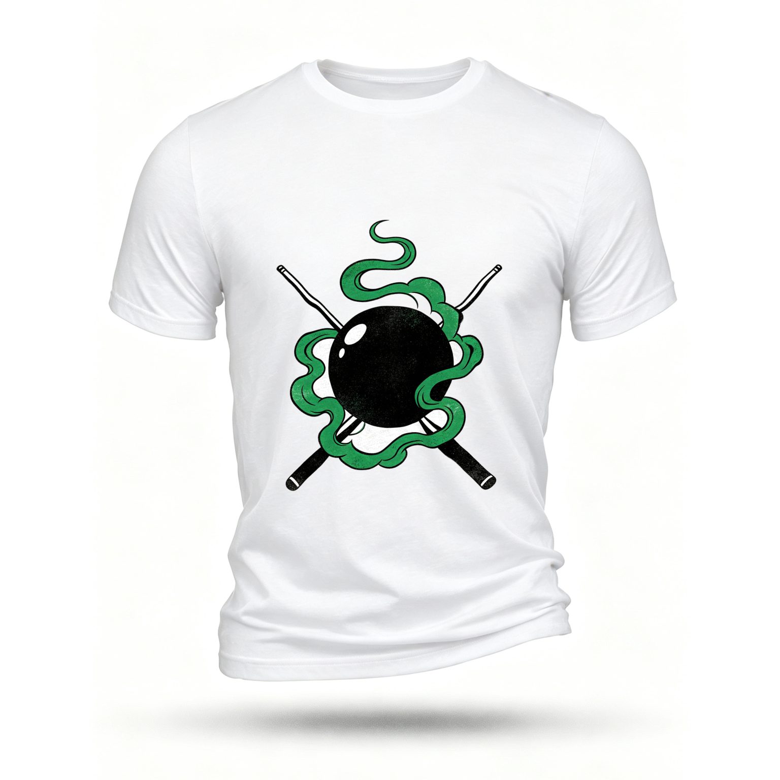 White T-shirt, front print