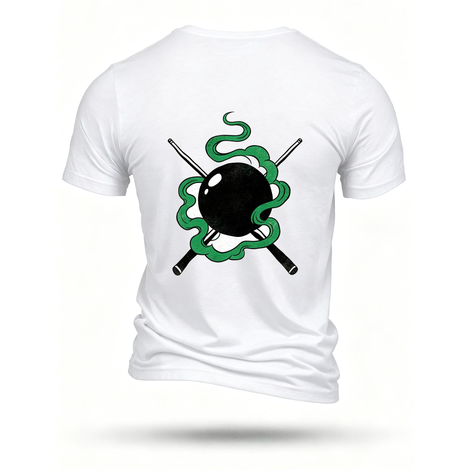 White T-shirt, back print
