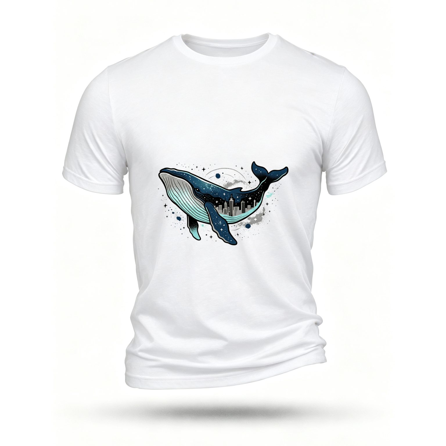 White T-shirt, front print