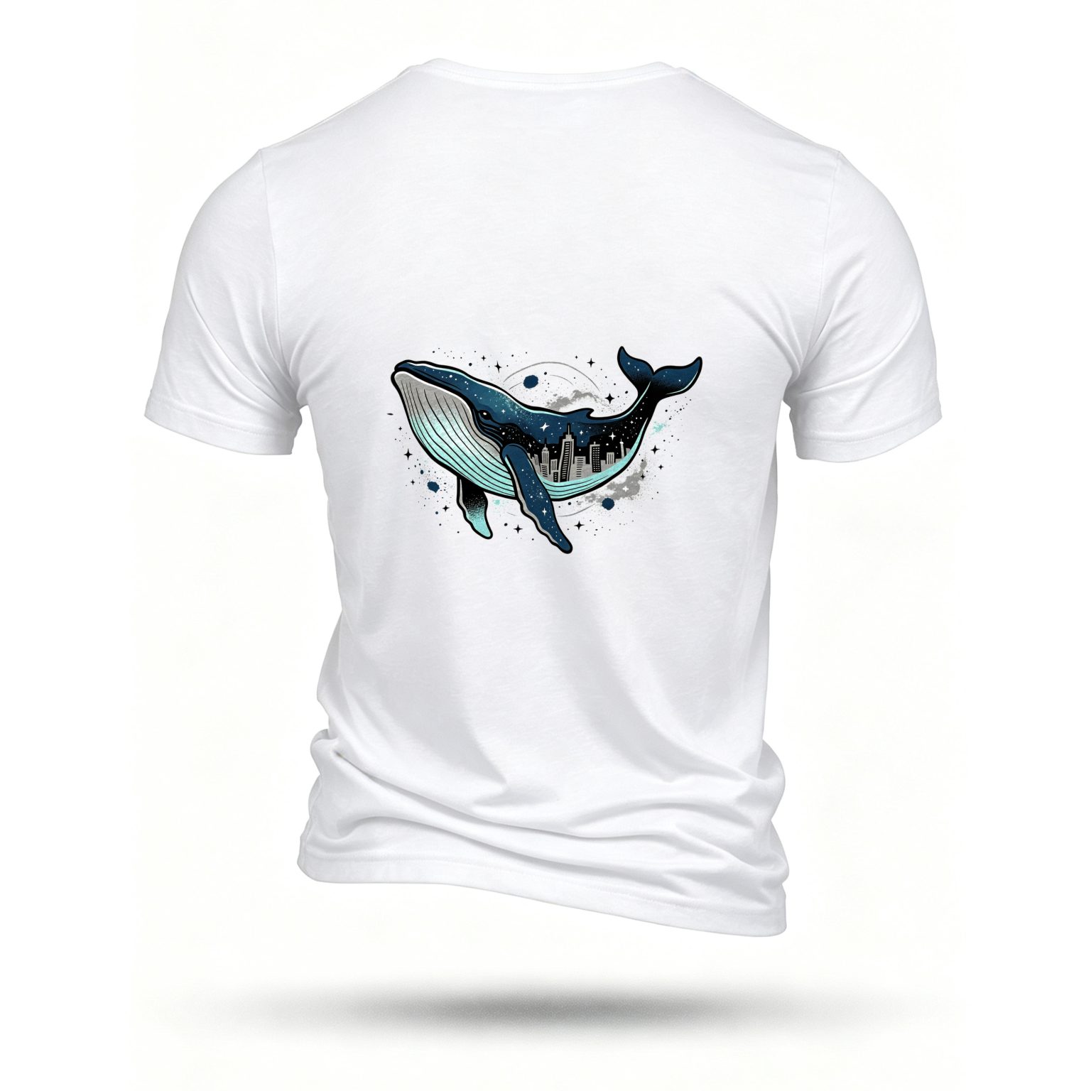 White T-shirt, back print