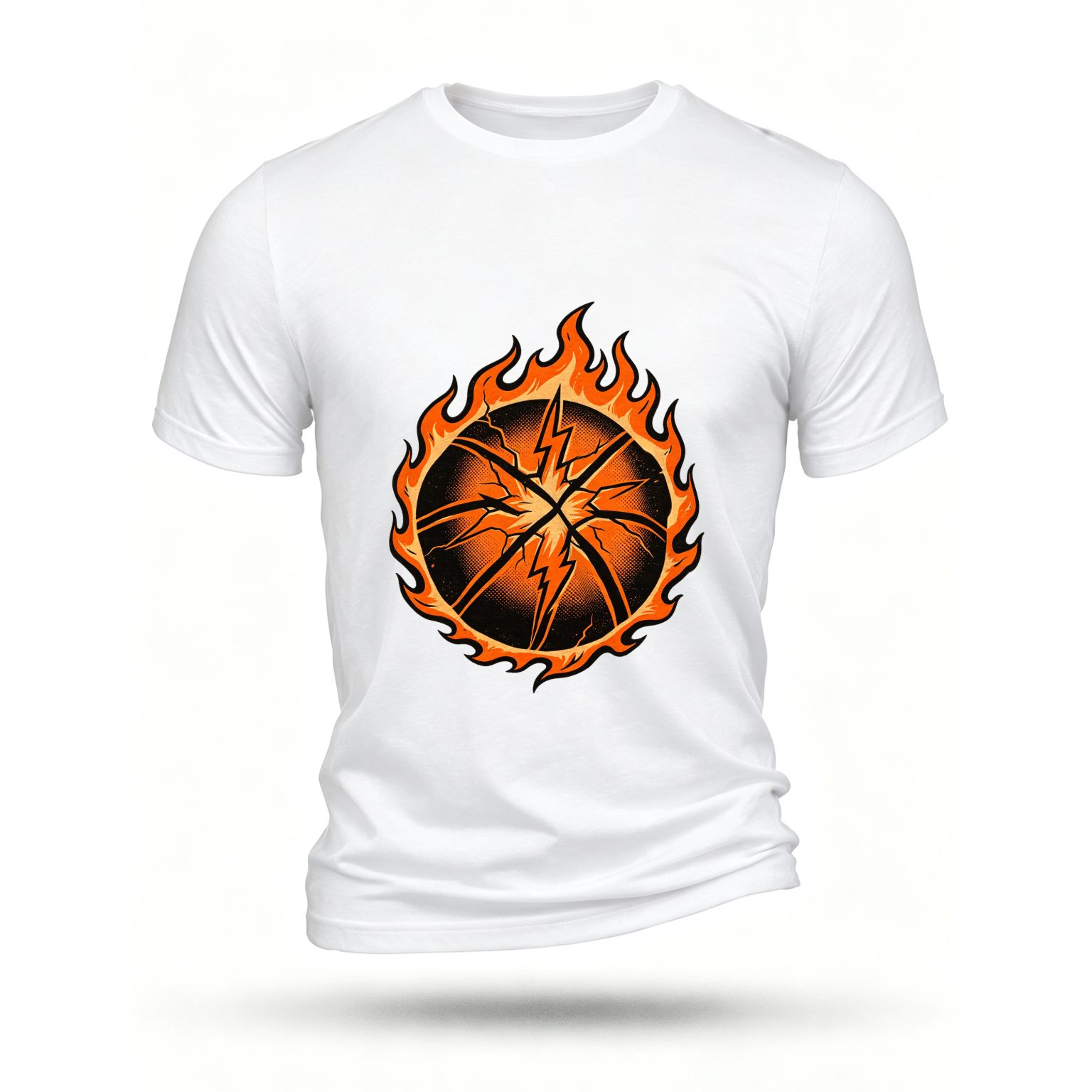 White T-shirt, front print