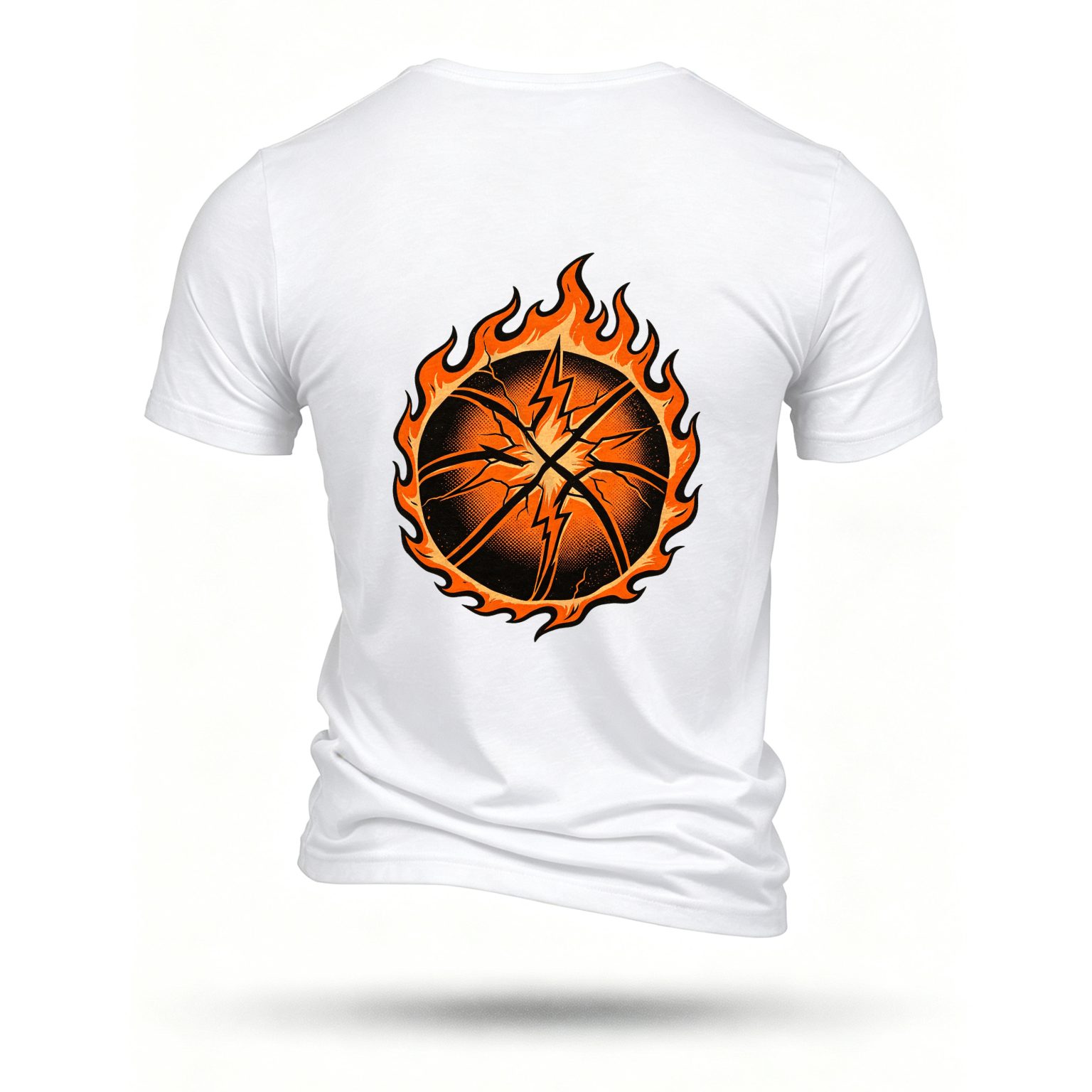 White T-shirt, back print