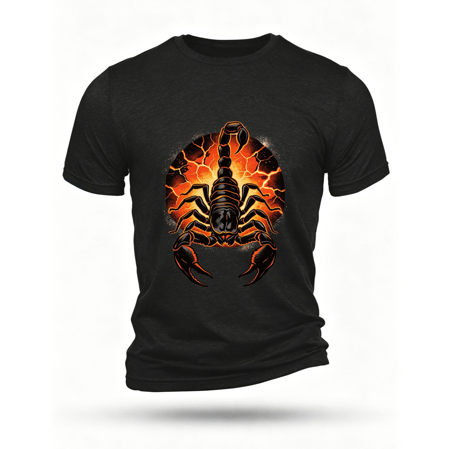 Black T-shirt, front print