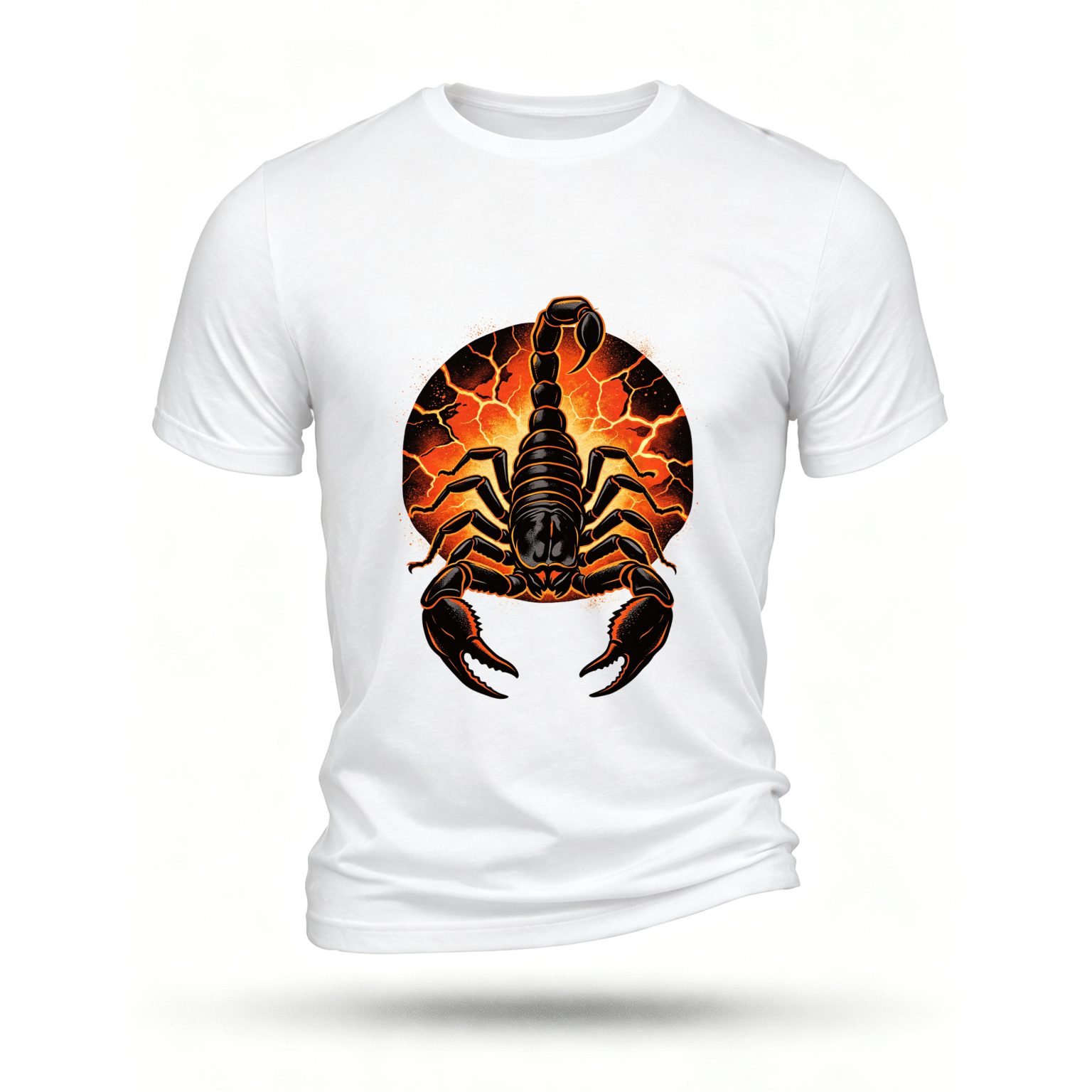 White T-shirt, front print