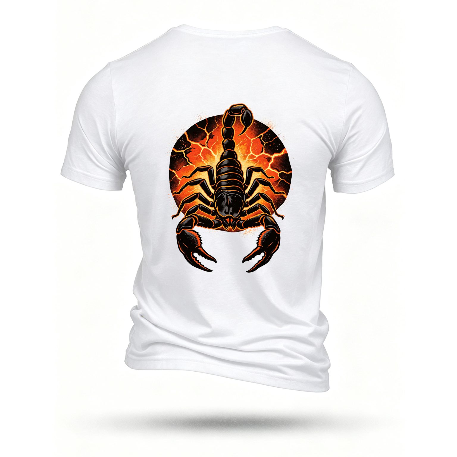 White T-shirt, back print
