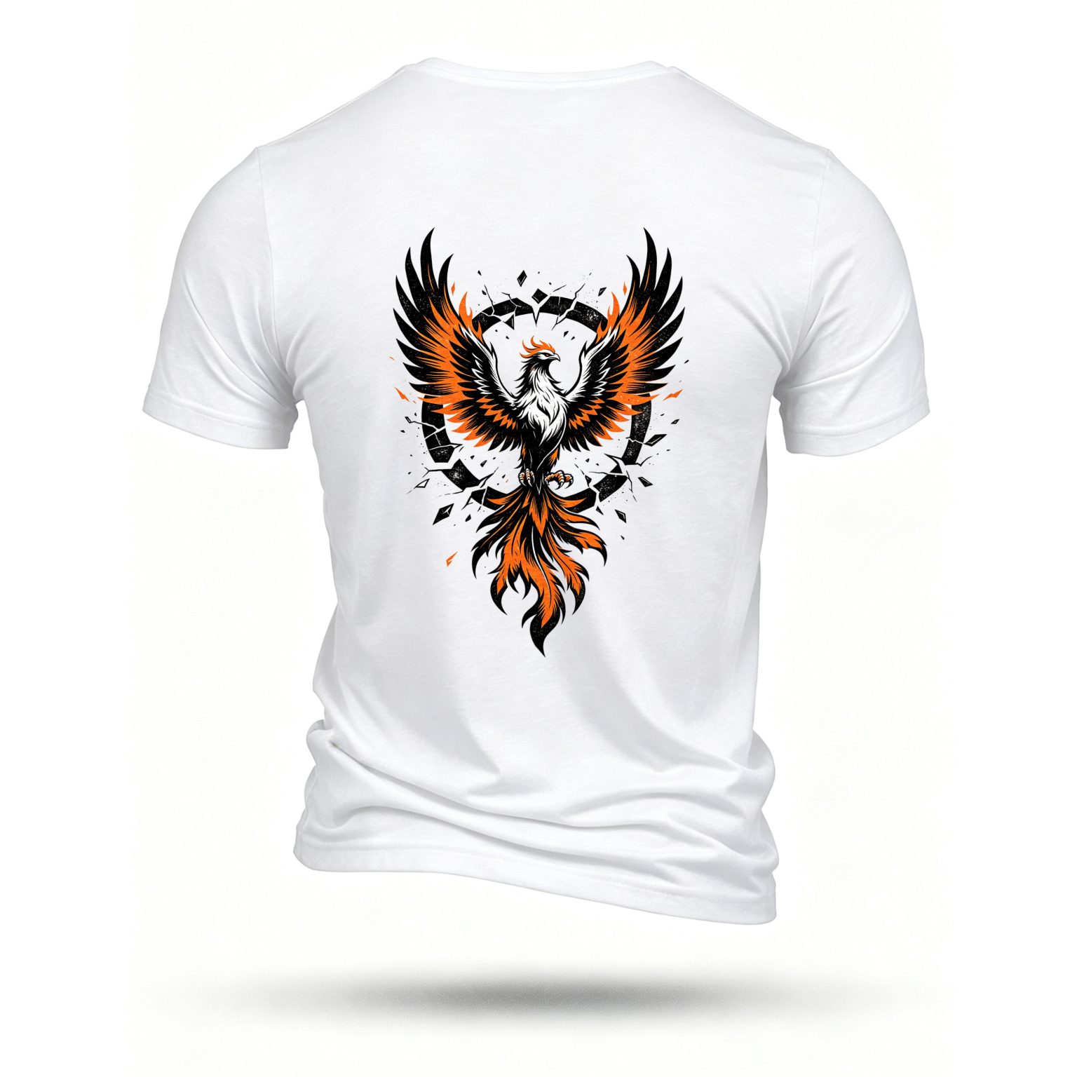 White T-shirt, back print