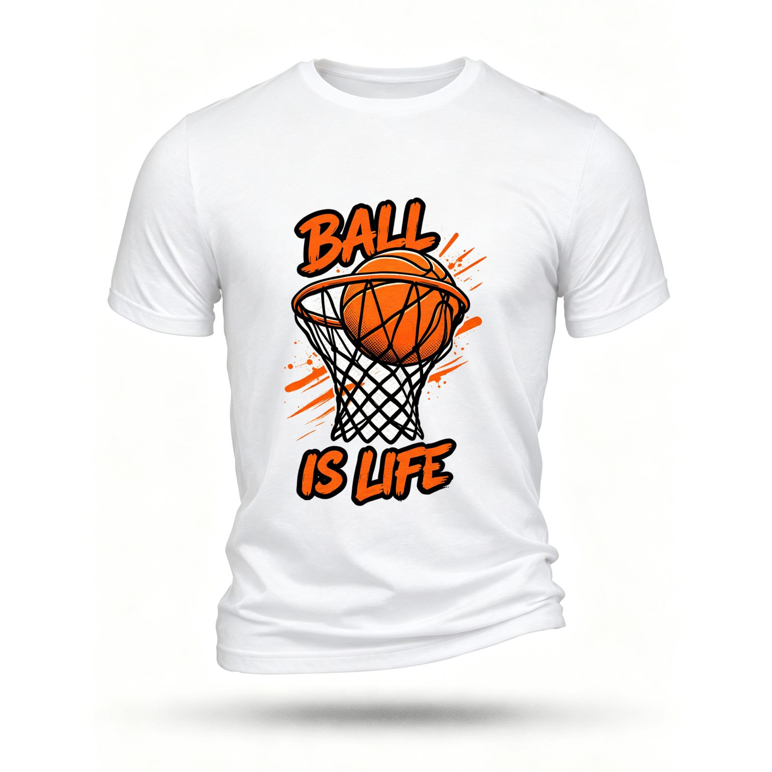 White T-shirt, front print