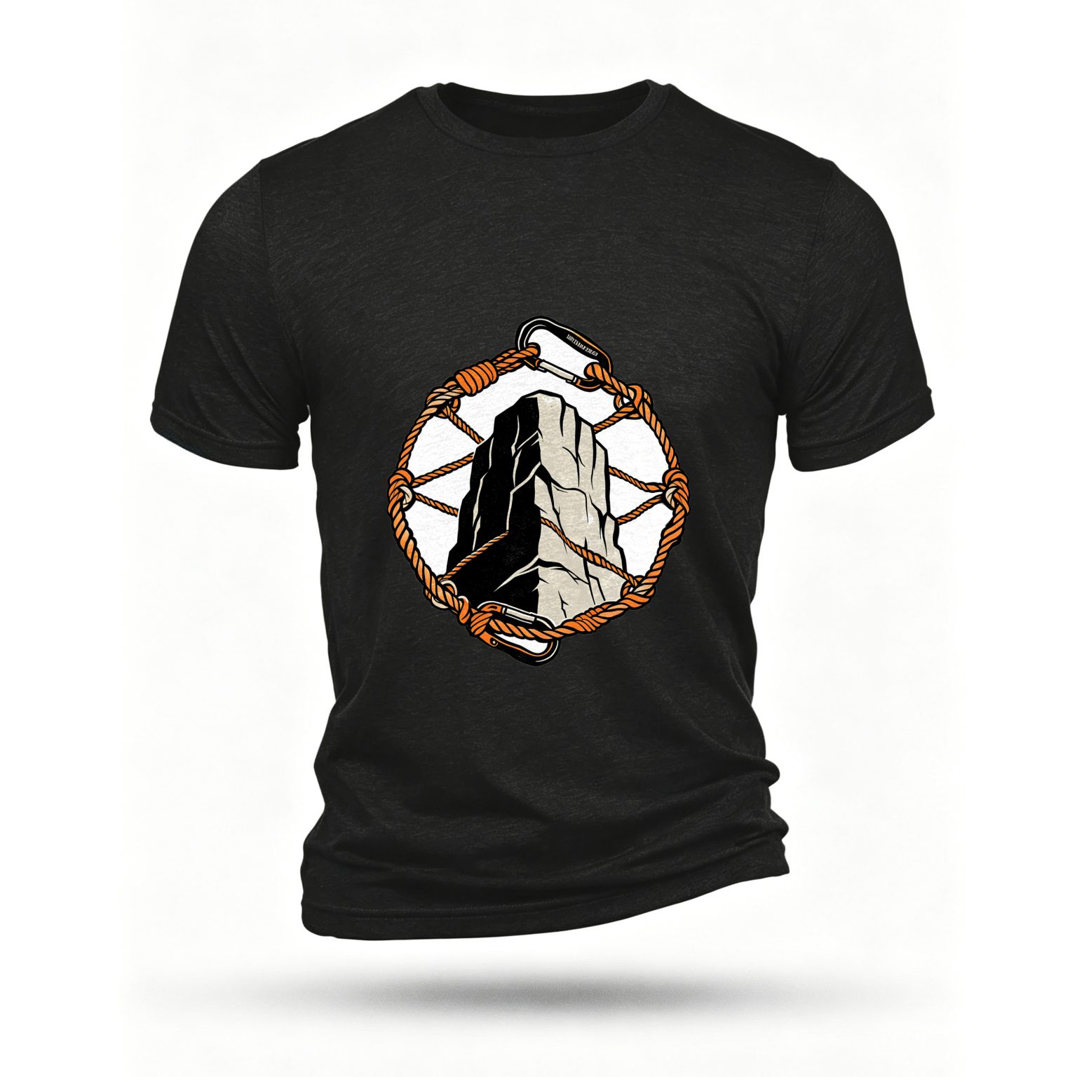 Black T-shirt, front print