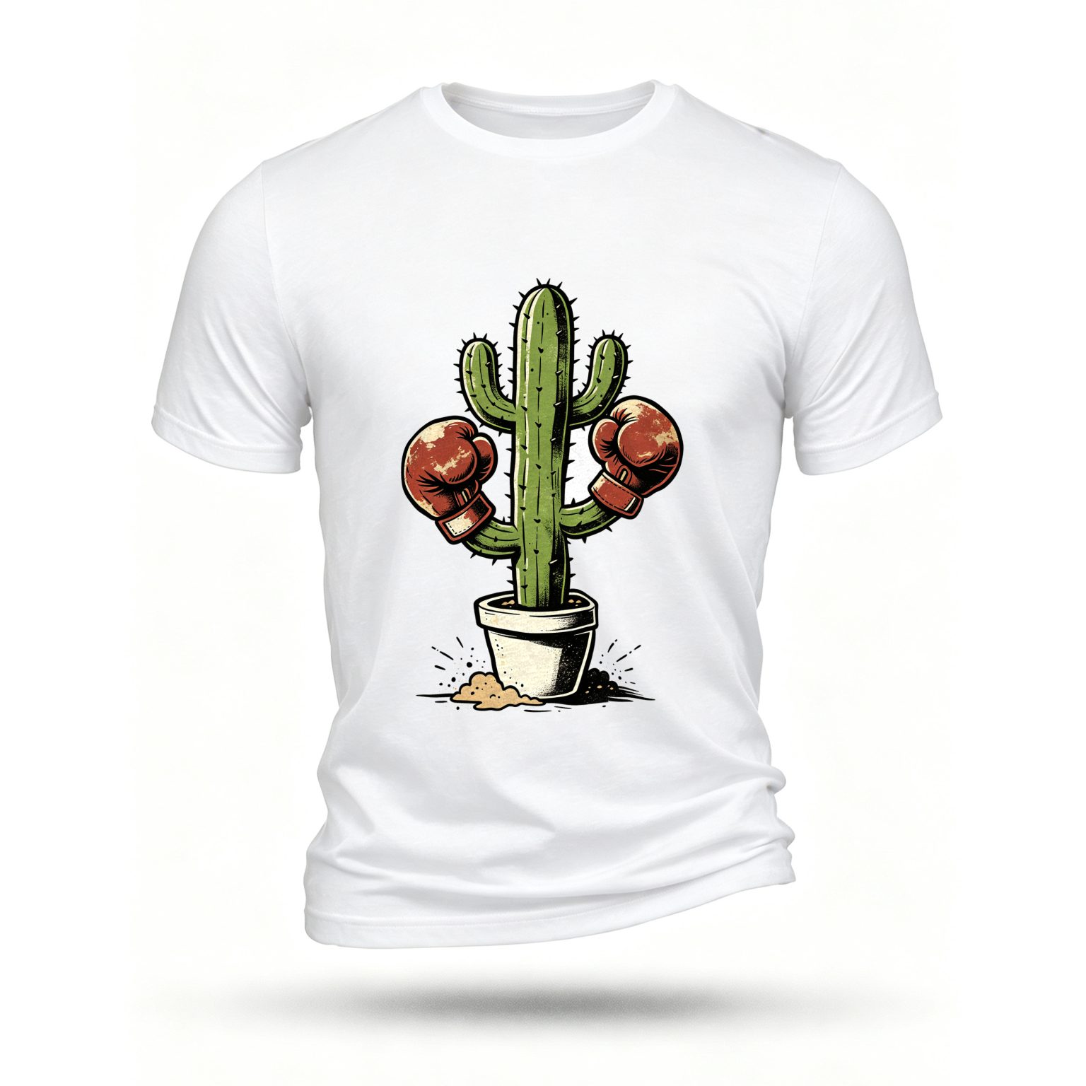 White T-shirt, front print