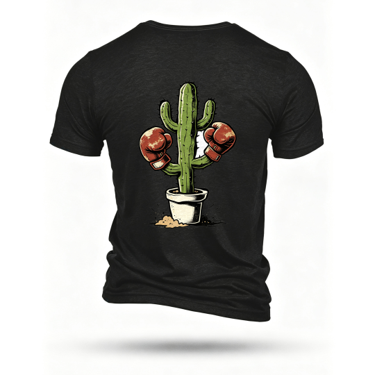Black T-shirt, back print