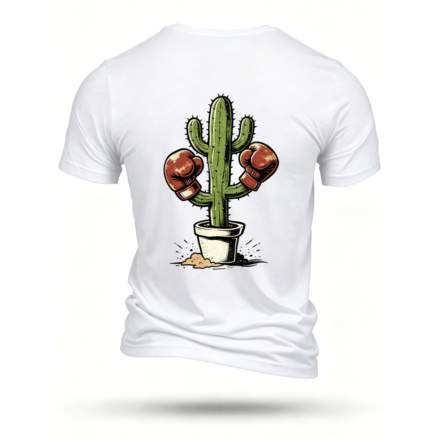 White T-shirt, back print