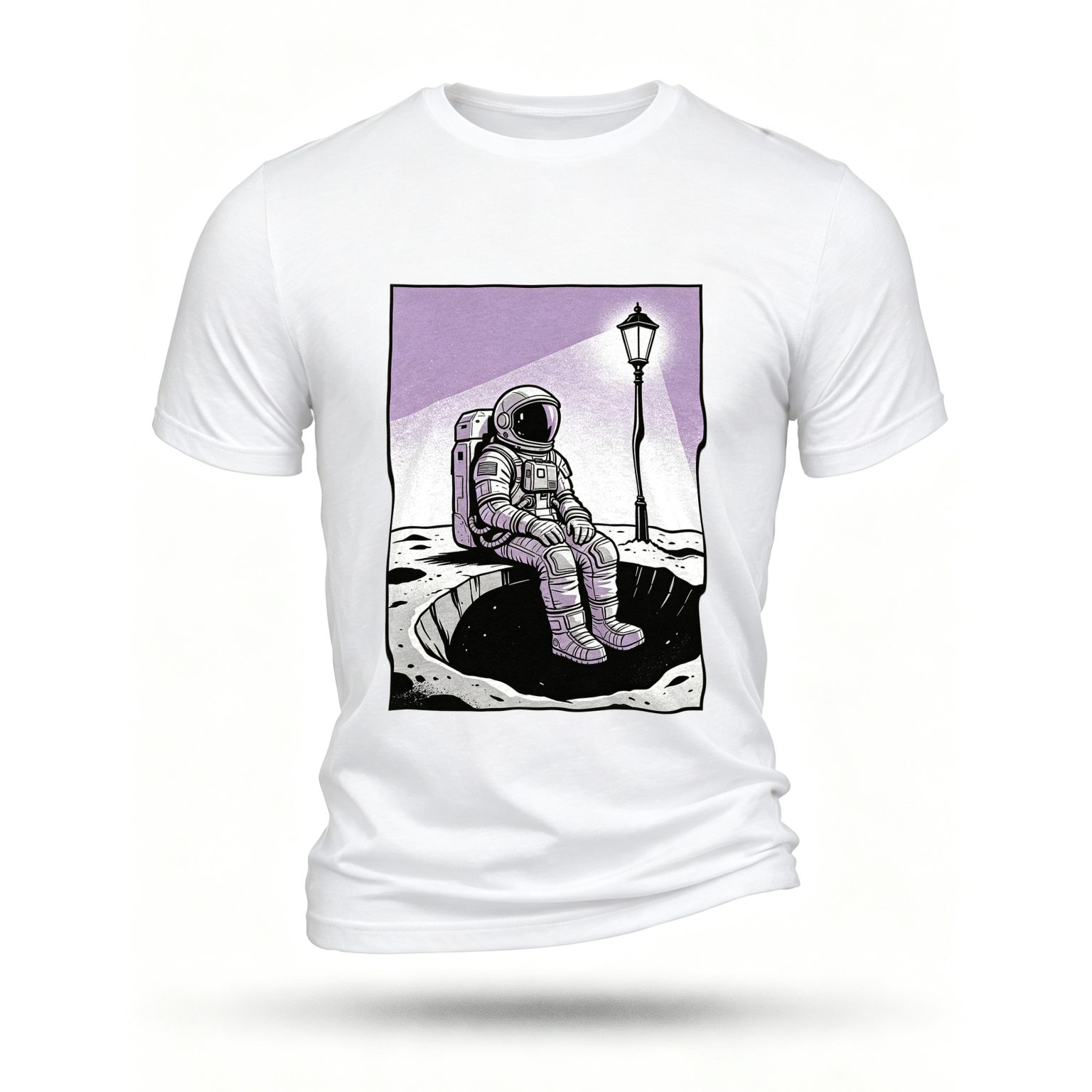 White T-shirt, front print