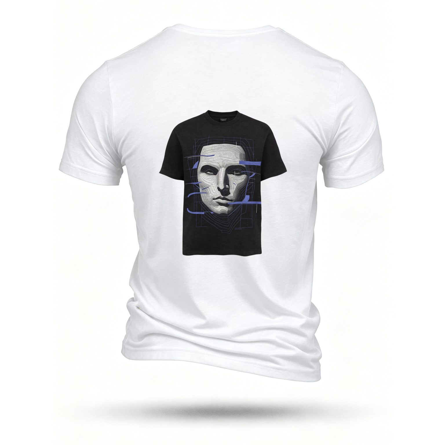 White T-shirt, back print