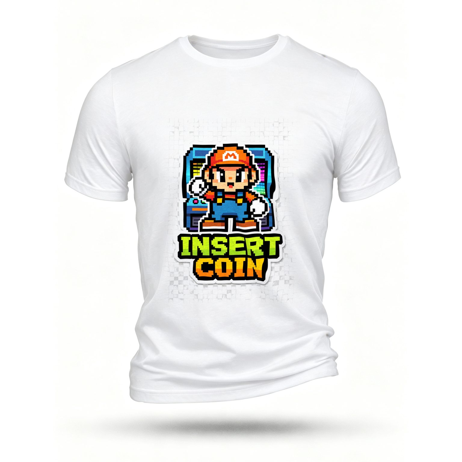 White T-shirt, front print