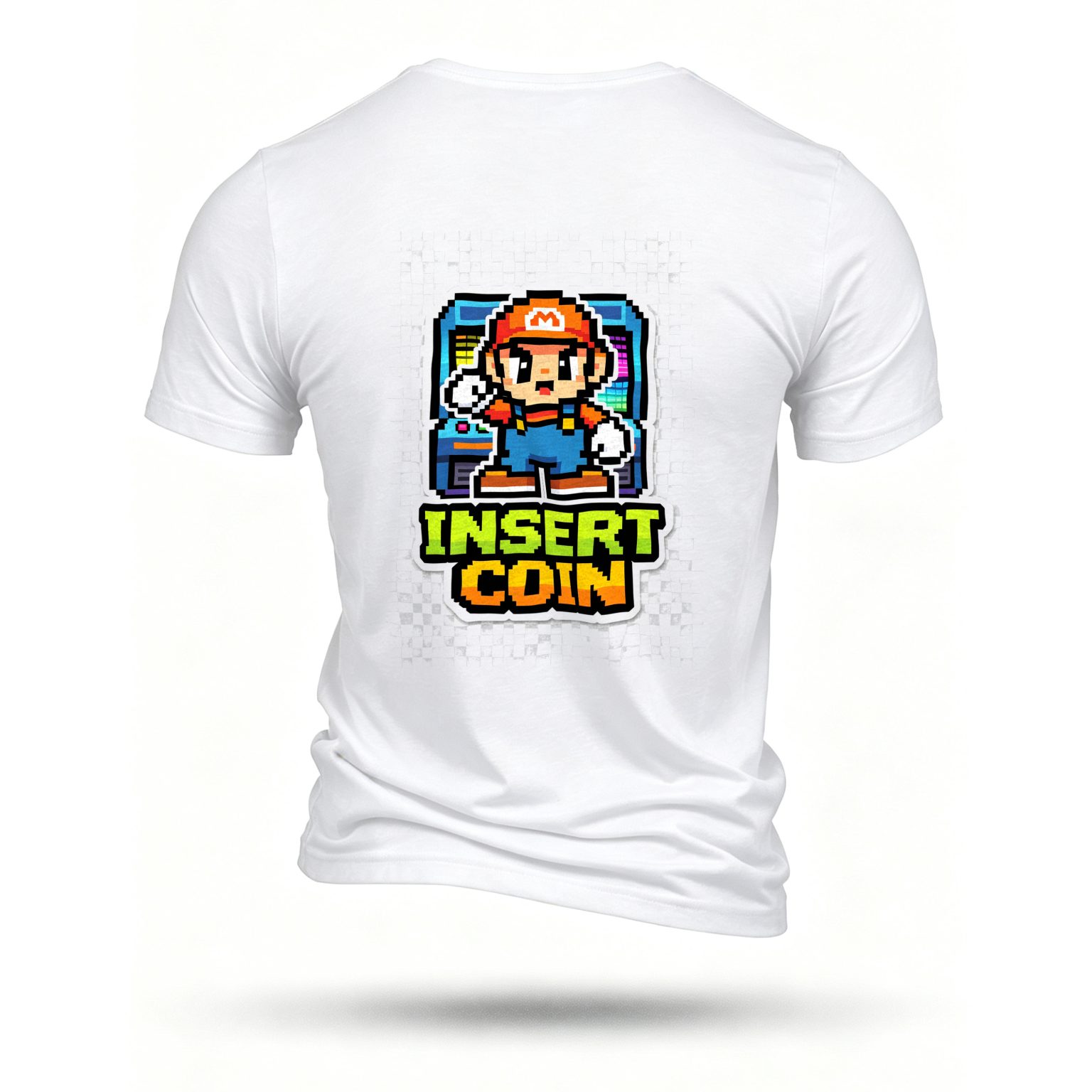 White T-shirt, back print