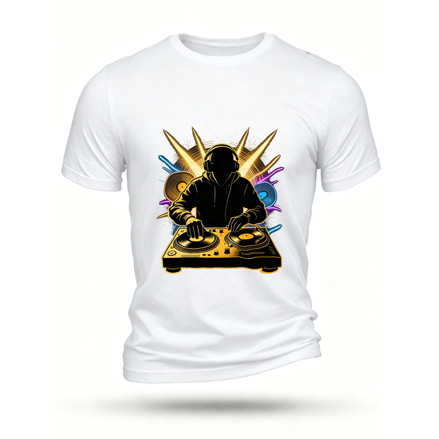 White T-shirt, front print