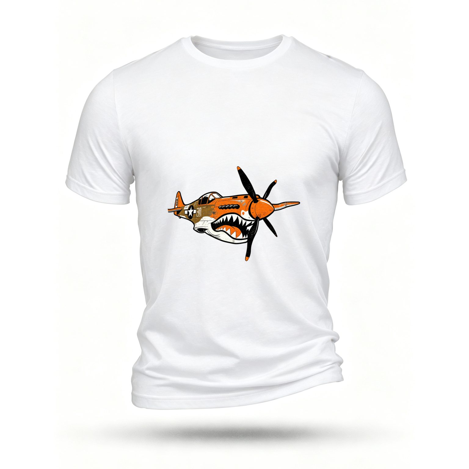 White T-shirt, front print