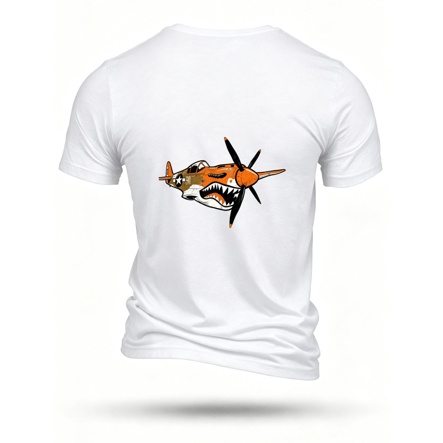 White T-shirt, back print