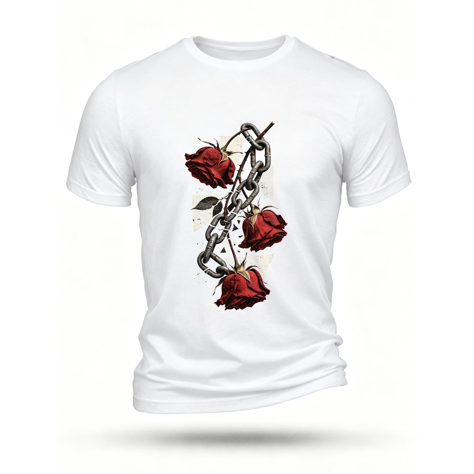 White T-shirt, front print