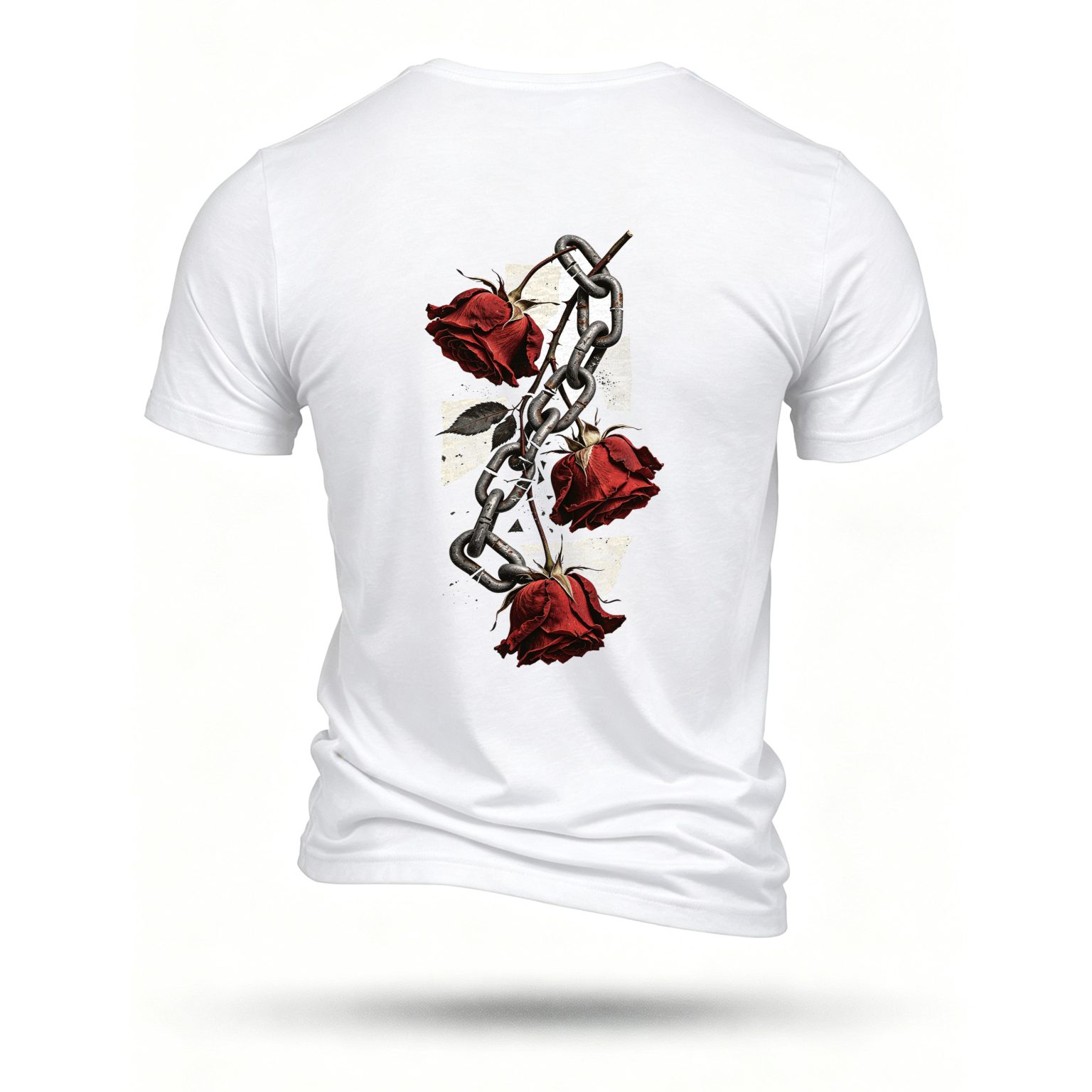 White T-shirt, back print