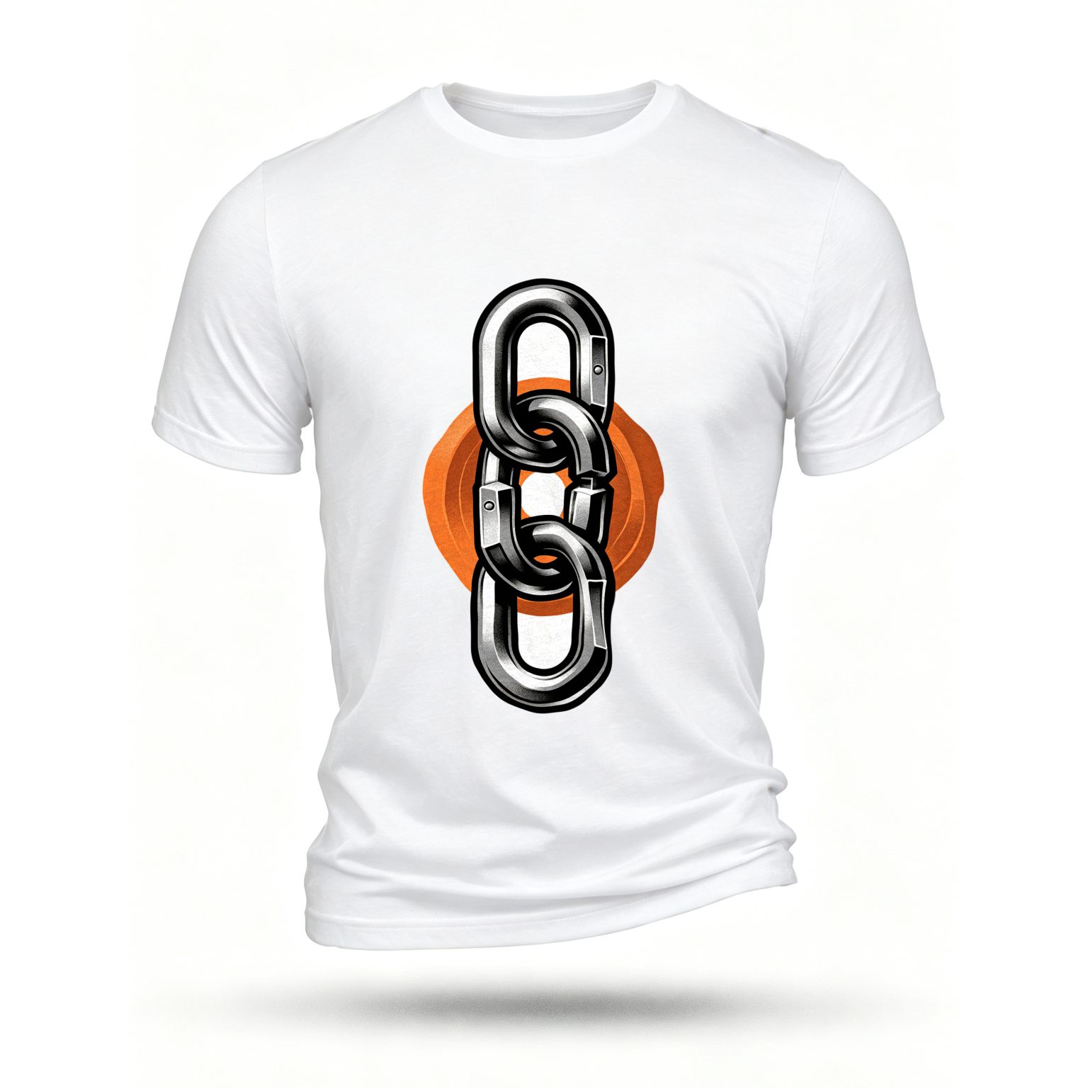 White T-shirt, front print