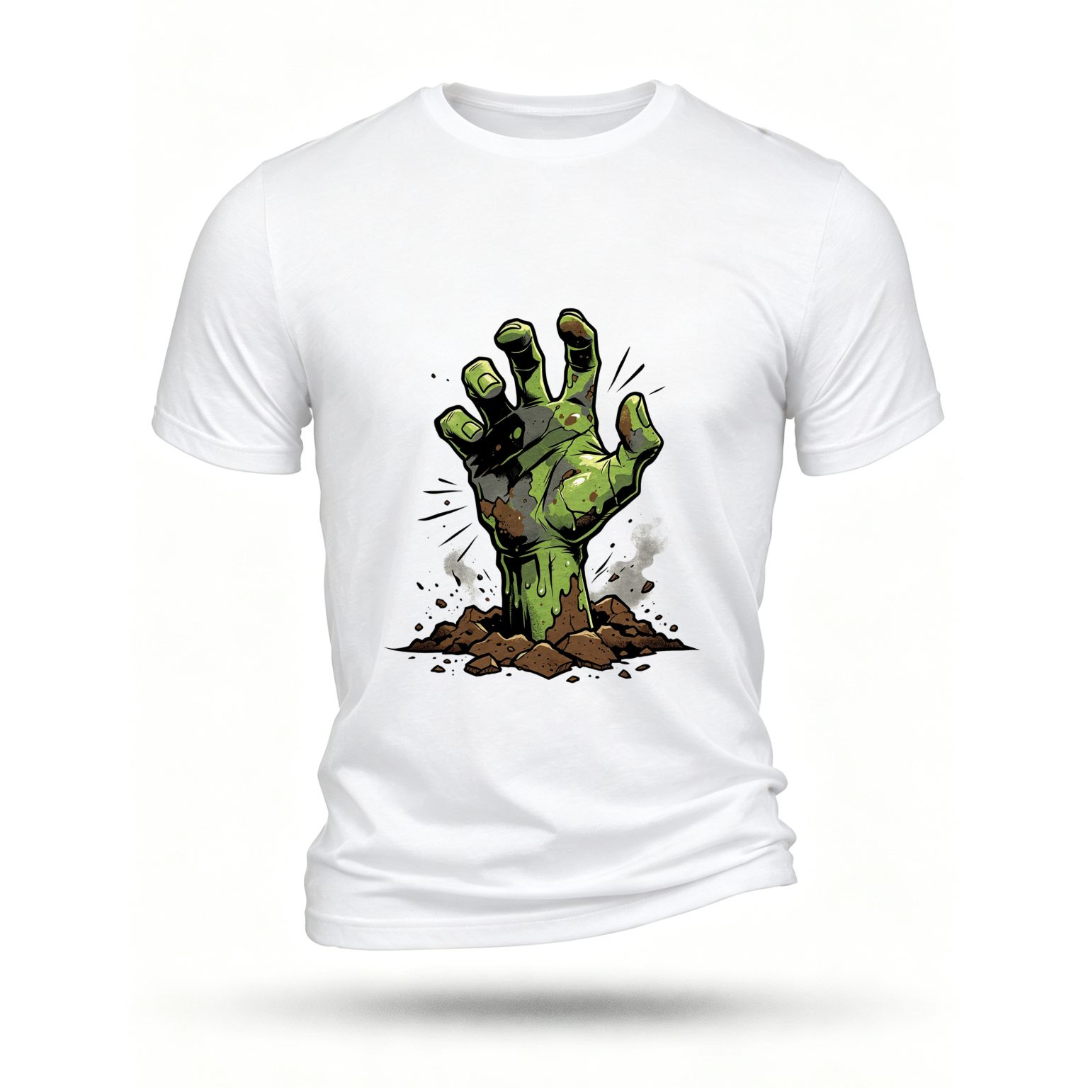 White T-shirt, front print