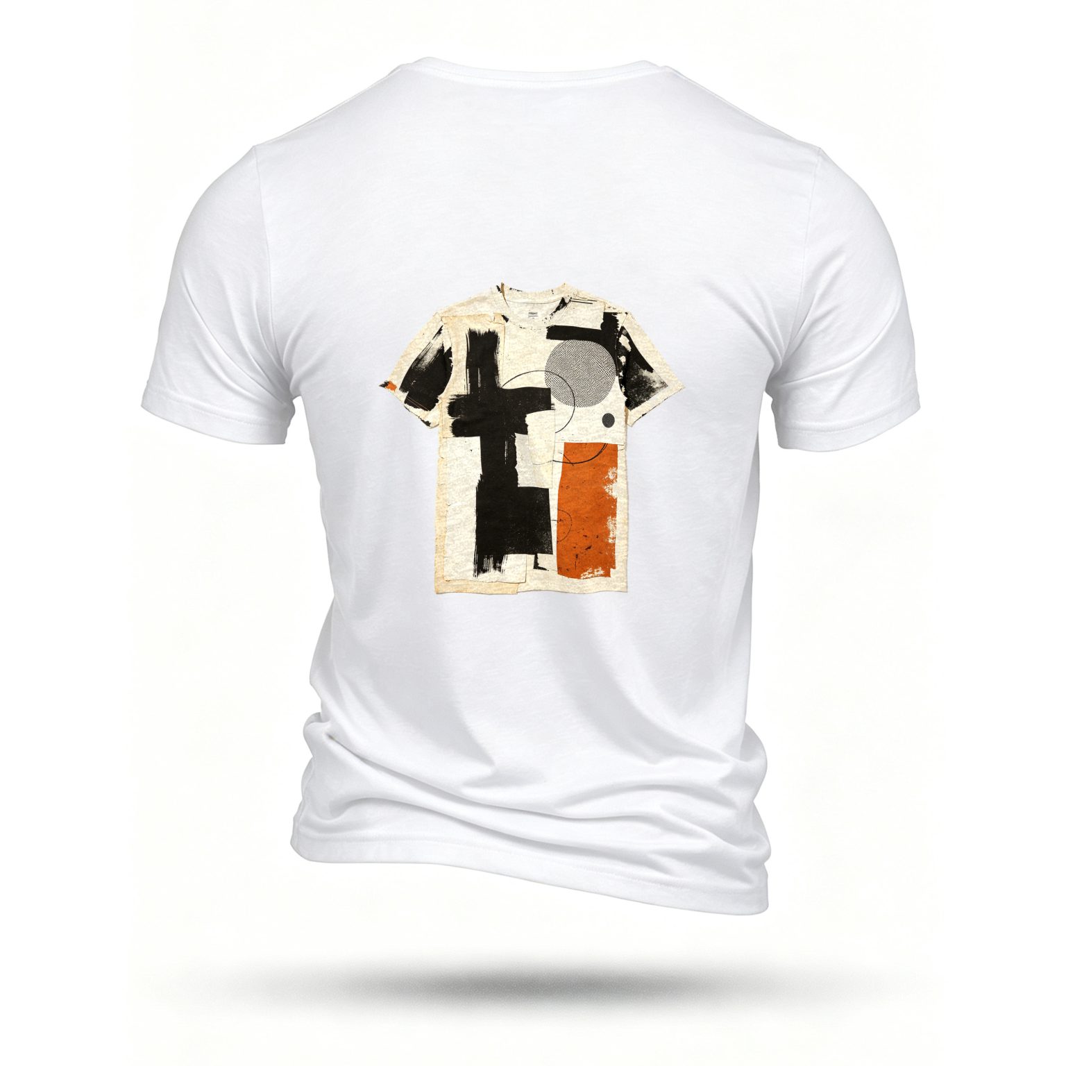 White T-shirt, back print
