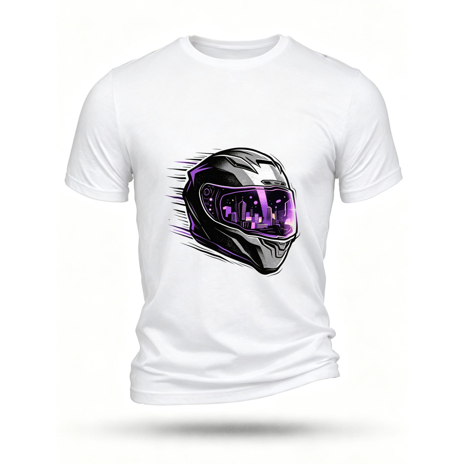 White T-shirt, front print