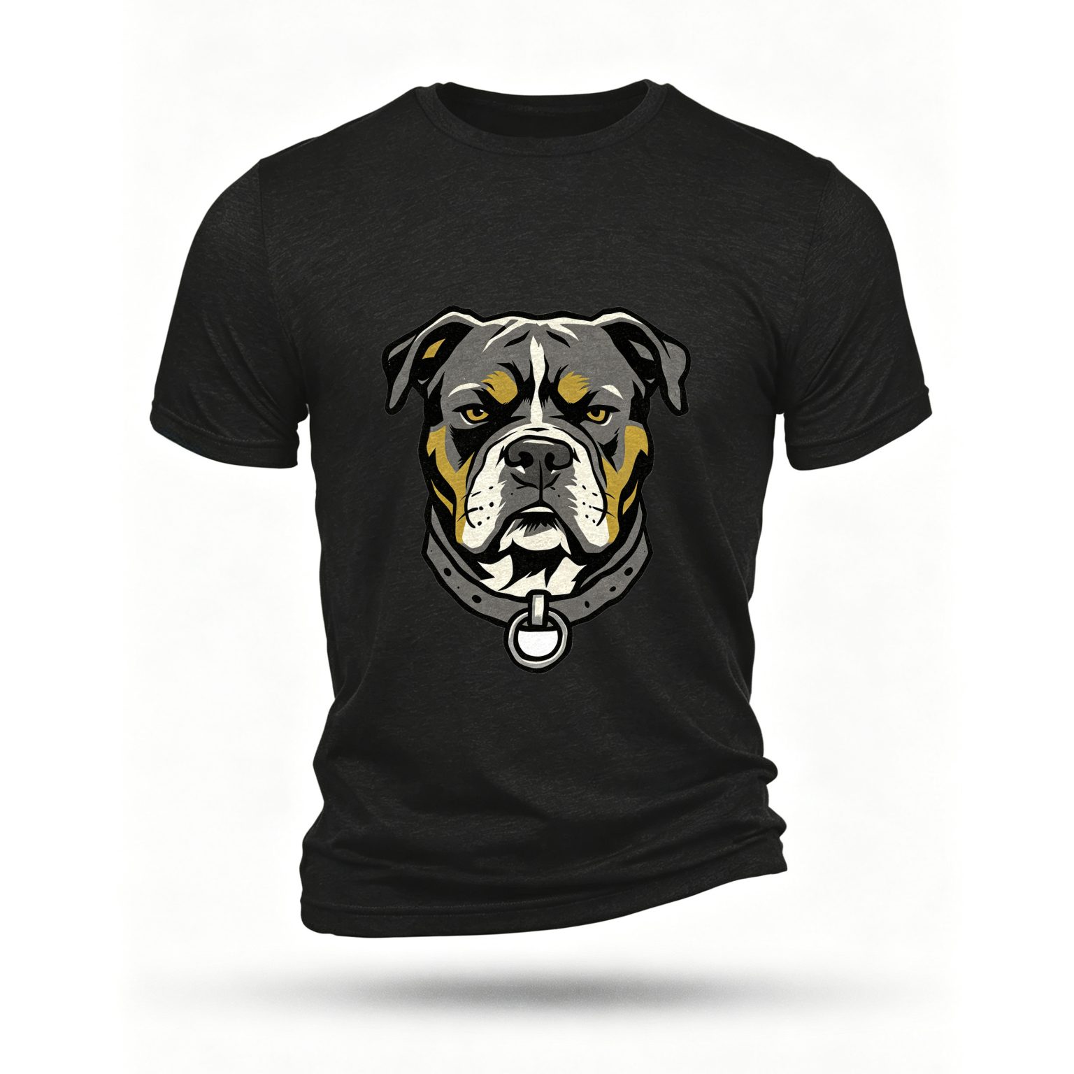 Black T-shirt, front print