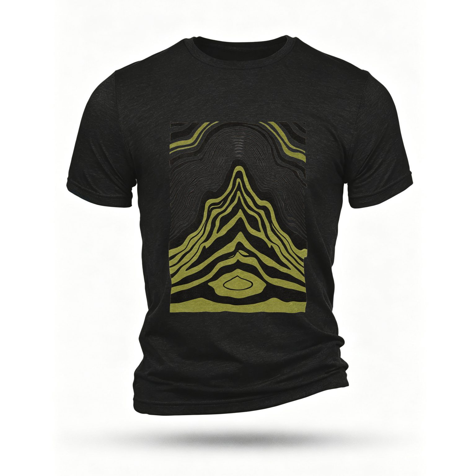 Black T-shirt, front print