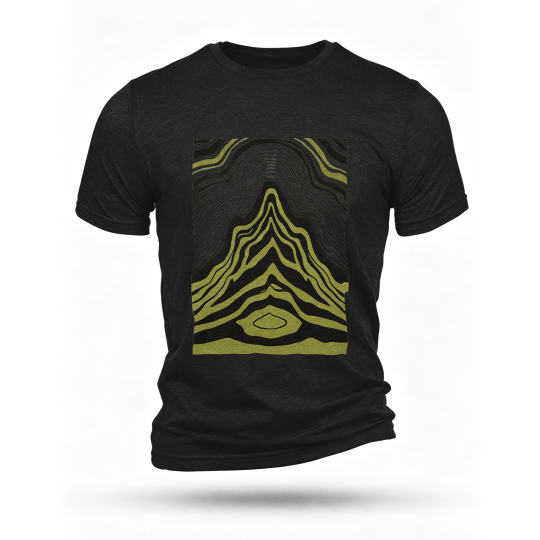 Black T-shirt, front print