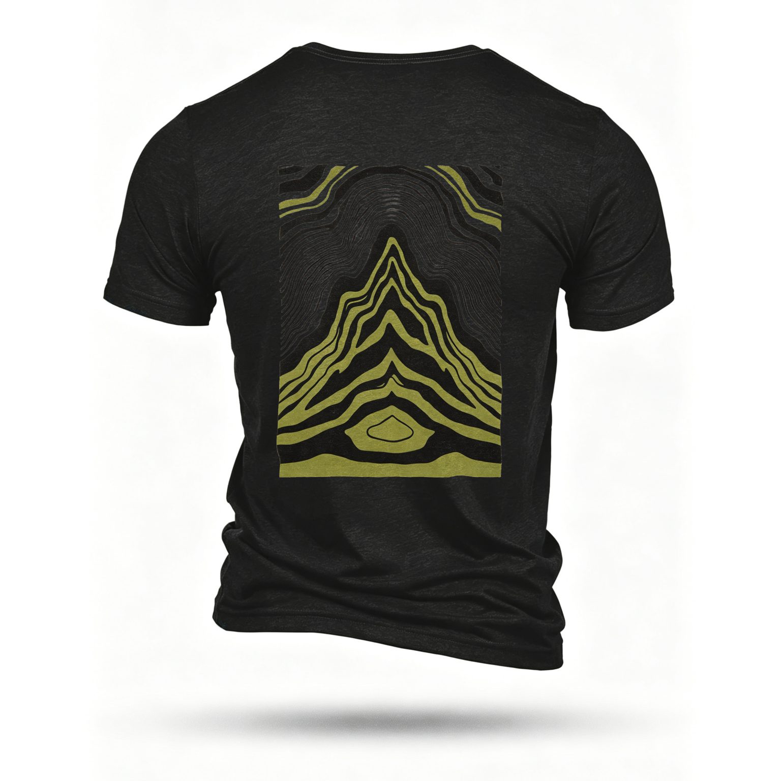 Black T-shirt, back print