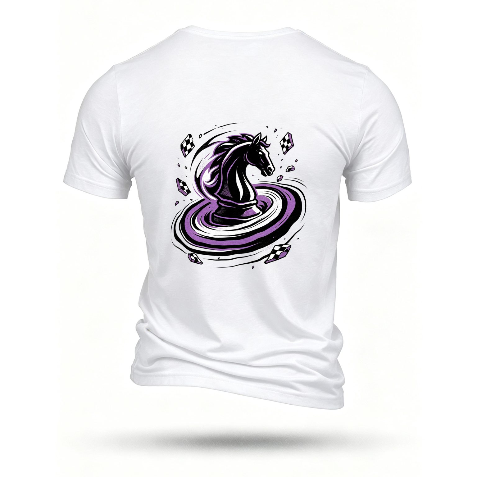 White T-shirt, back print