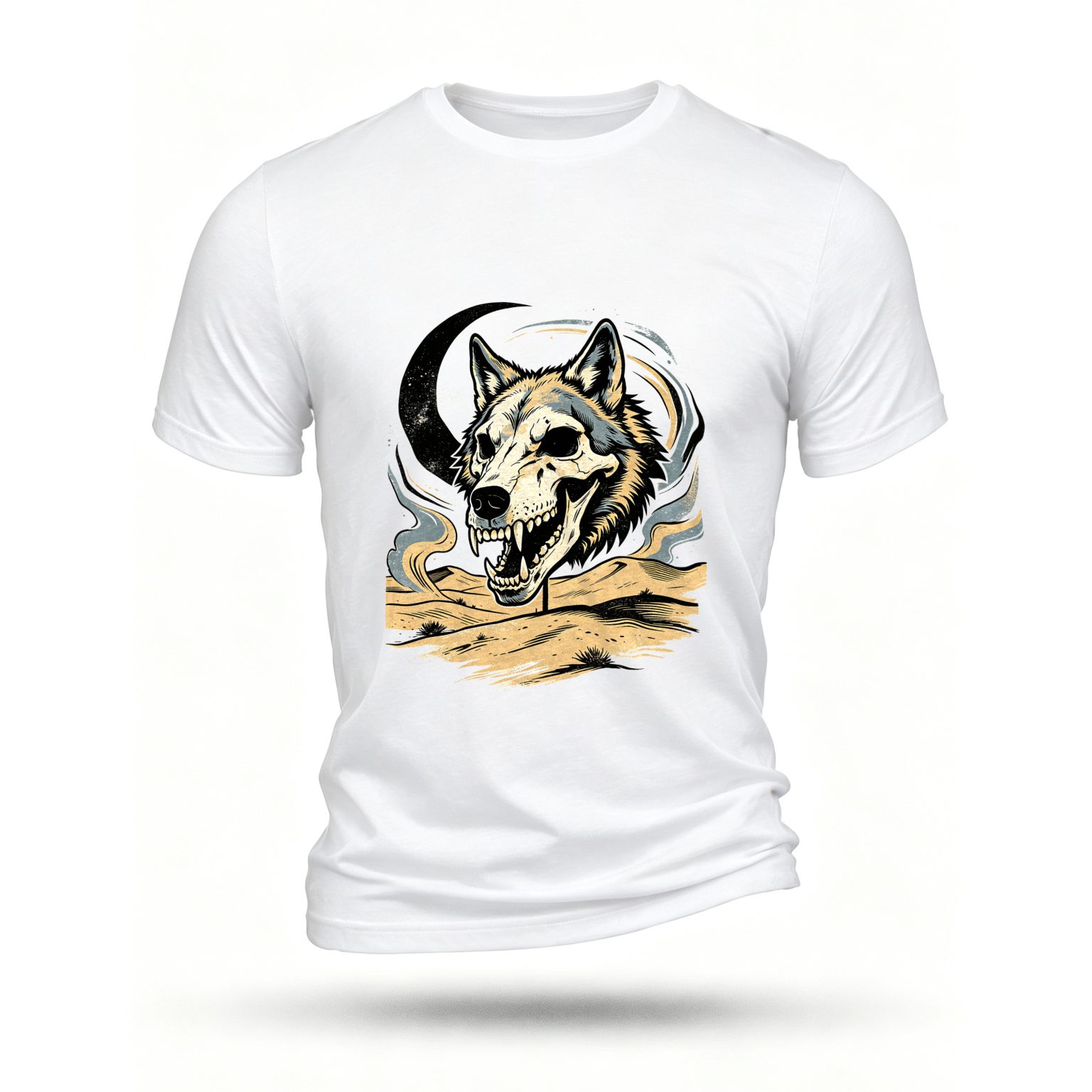 White T-shirt, front print