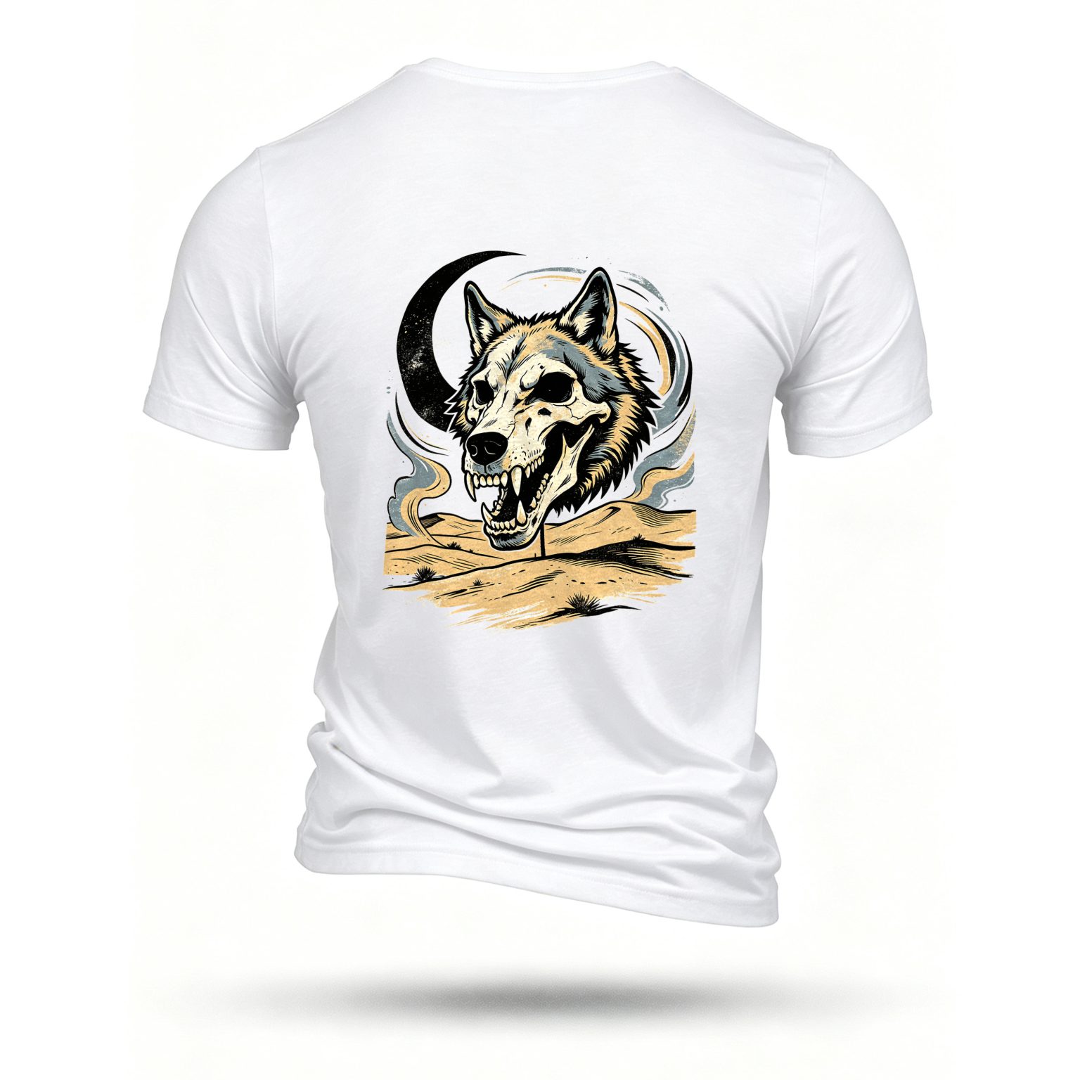 White T-shirt, back print