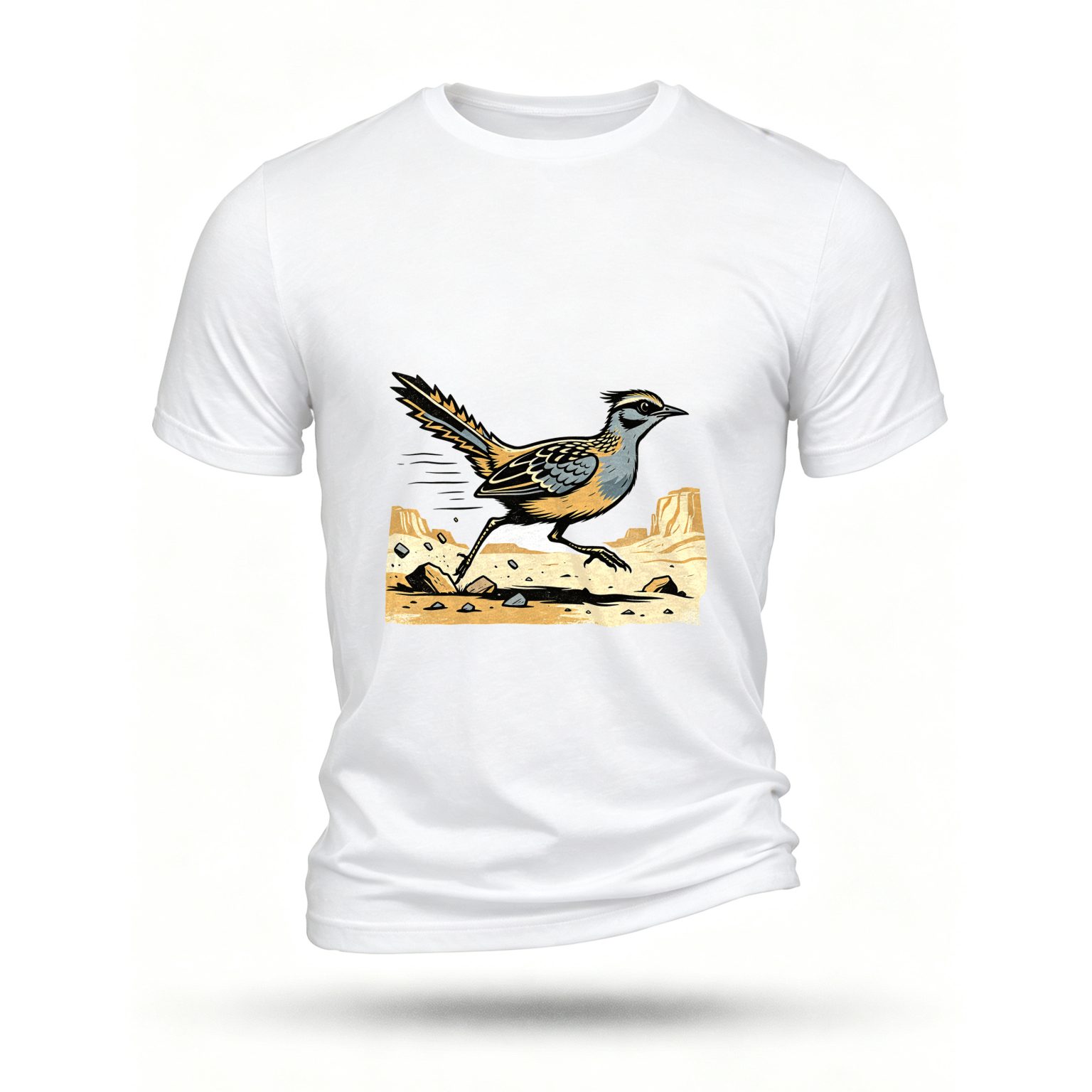 White T-shirt, front print
