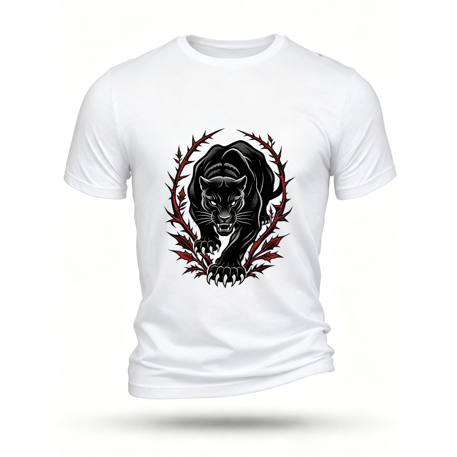 White T-shirt, front print