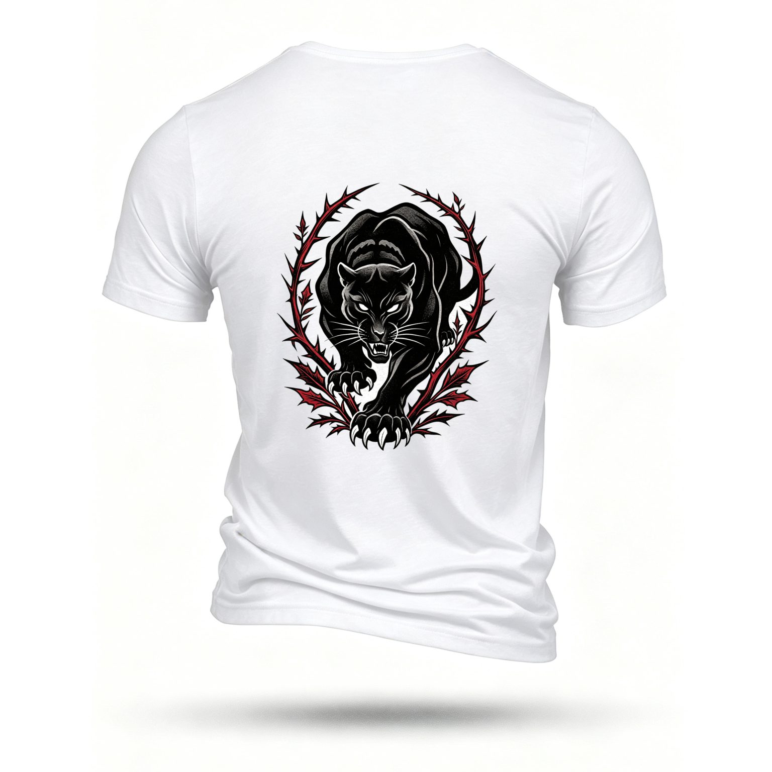 White T-shirt, back print
