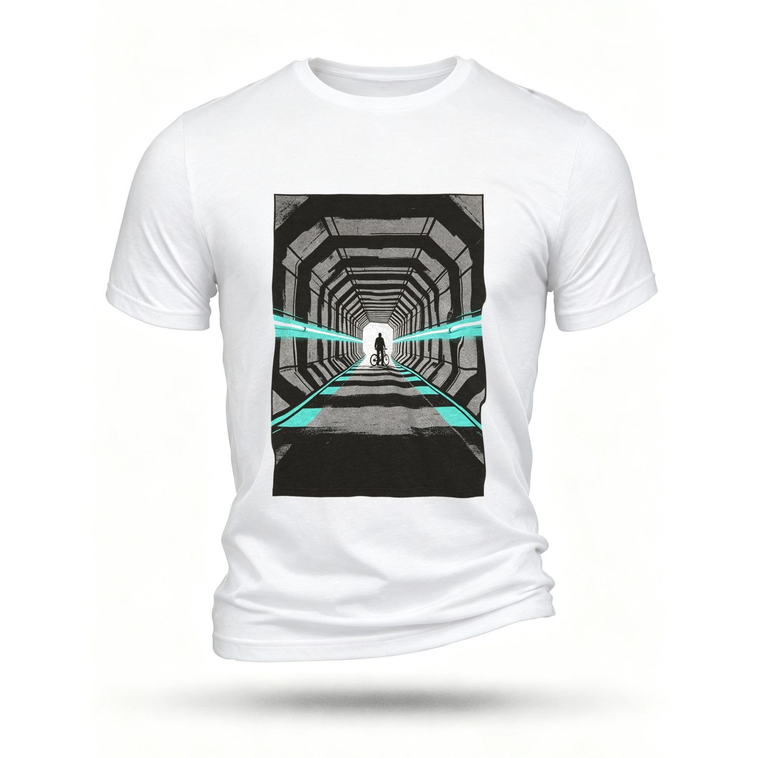 White T-shirt, front print