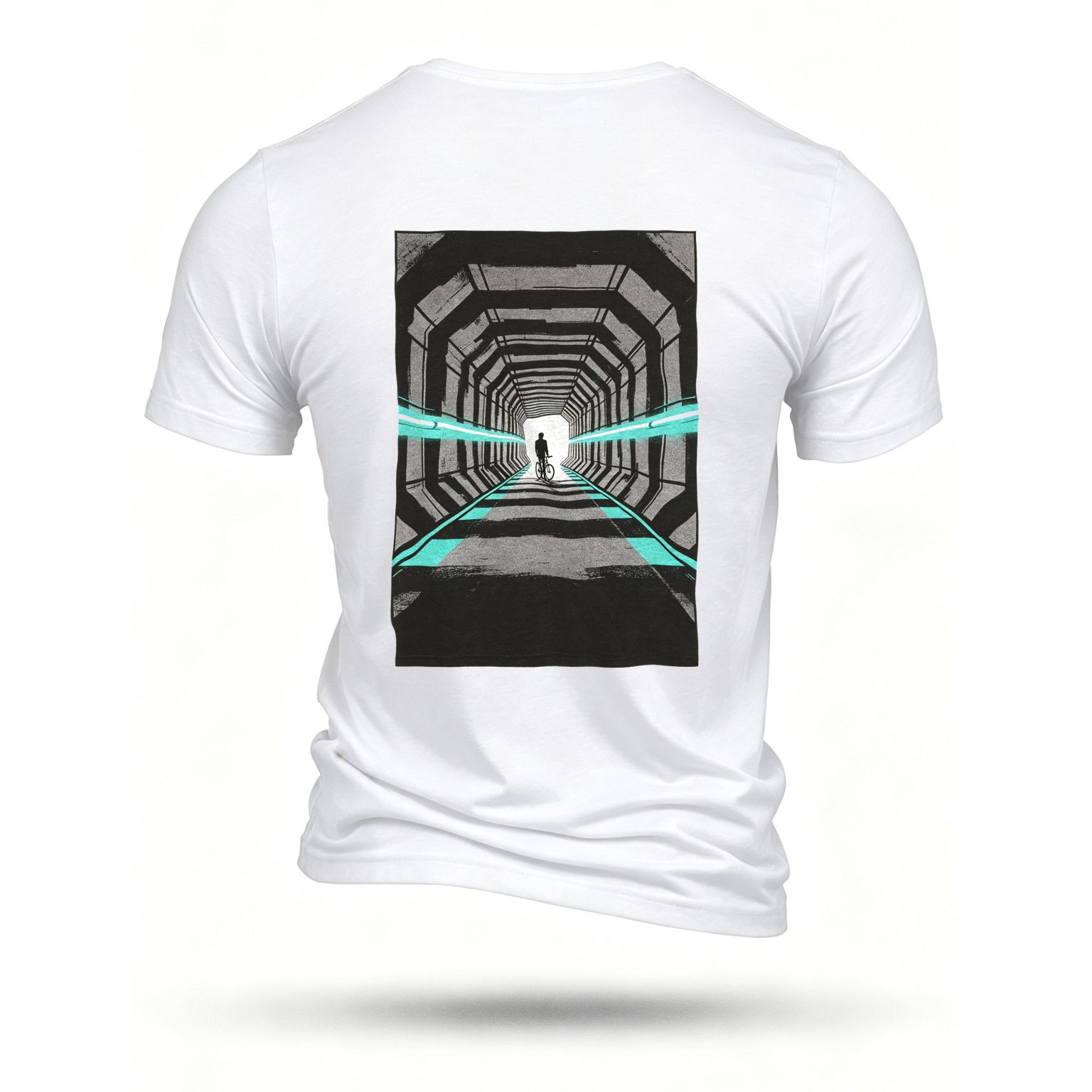 White T-shirt, back print