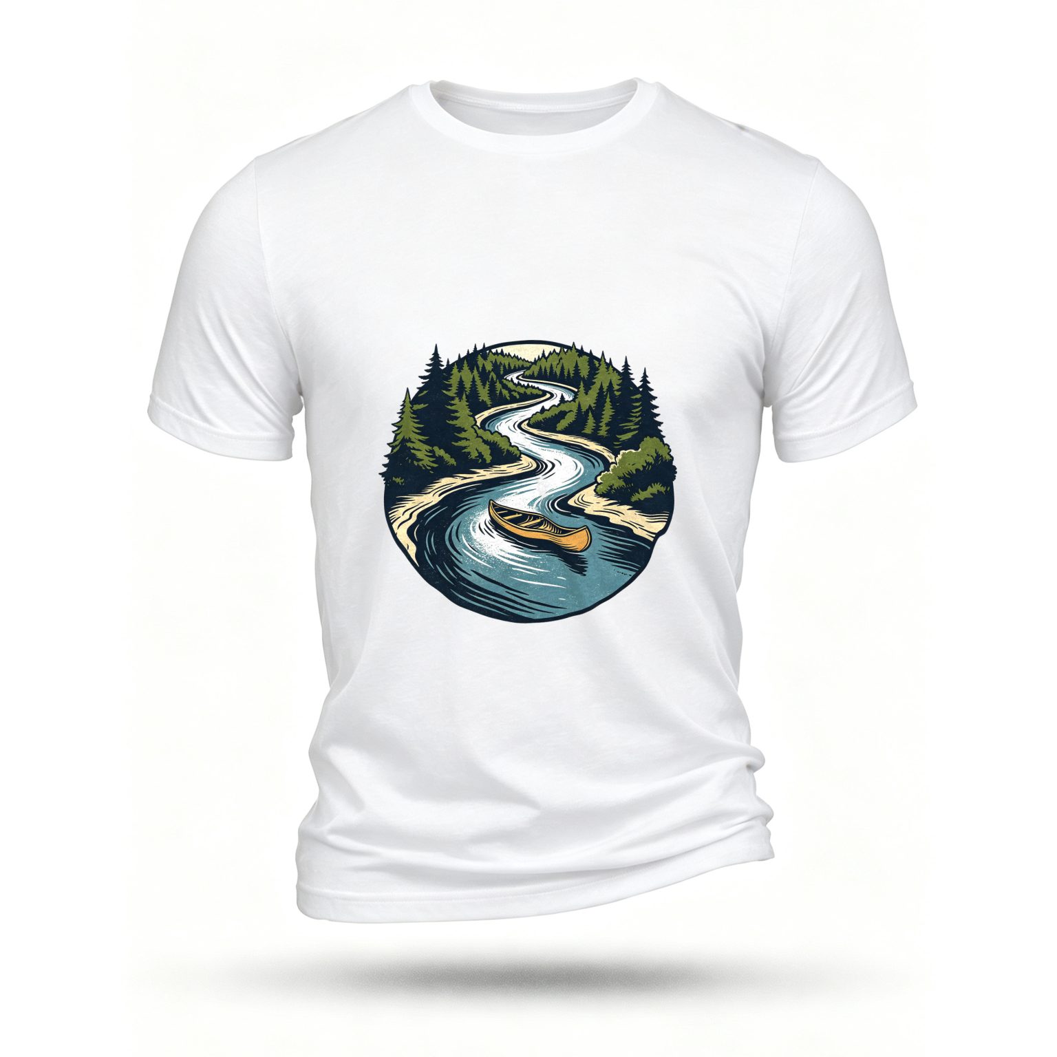White T-shirt, front print