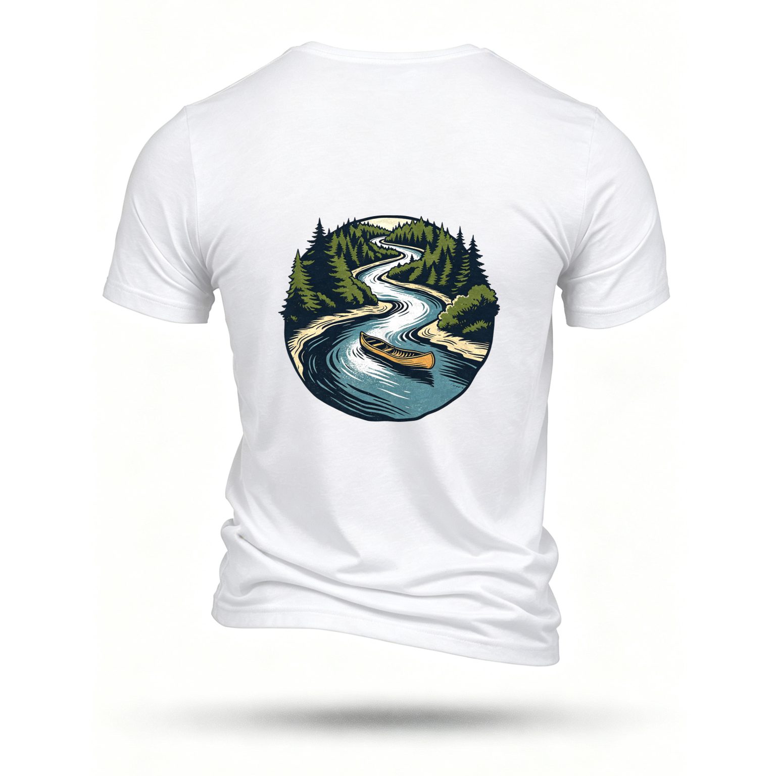 White T-shirt, back print