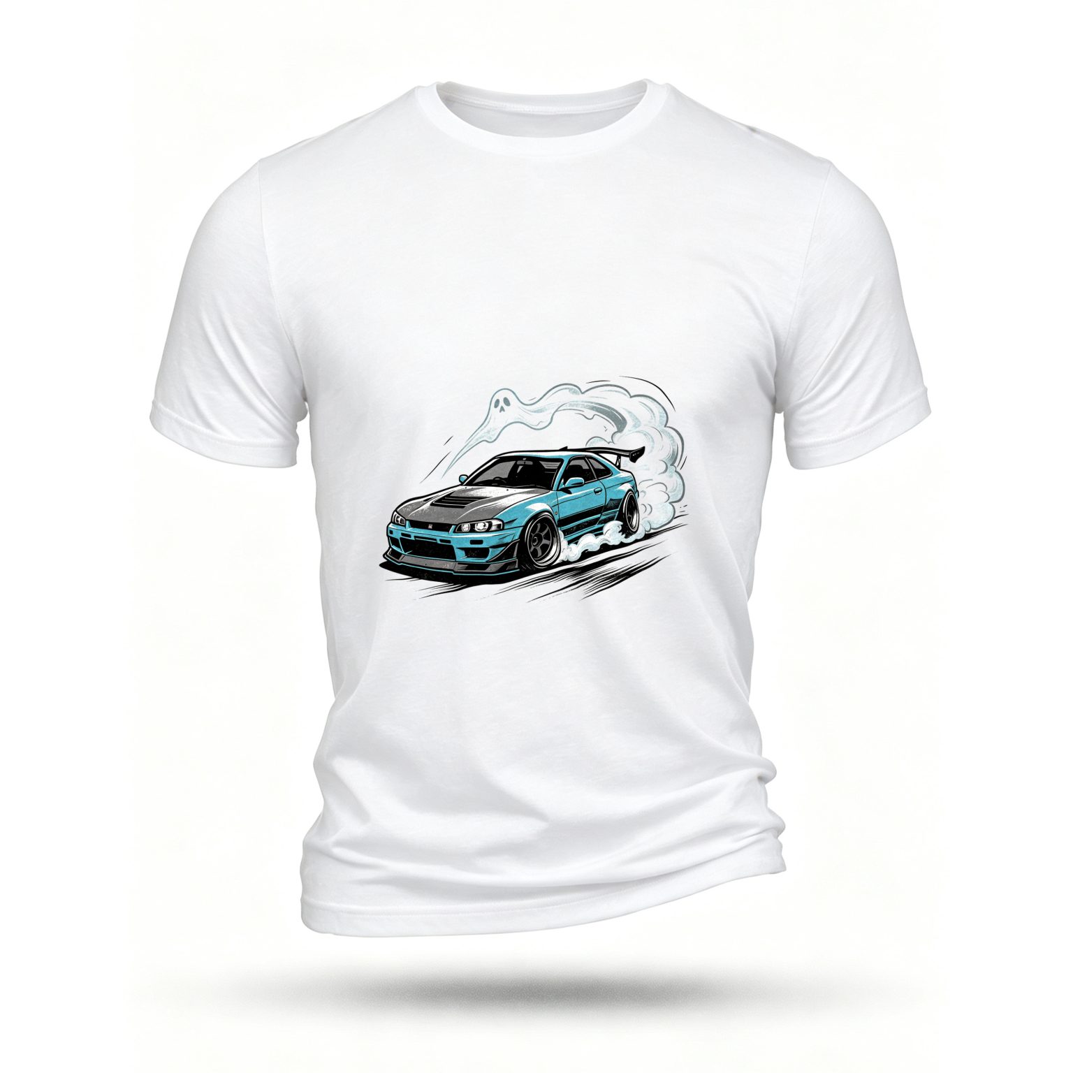 White T-shirt, front print