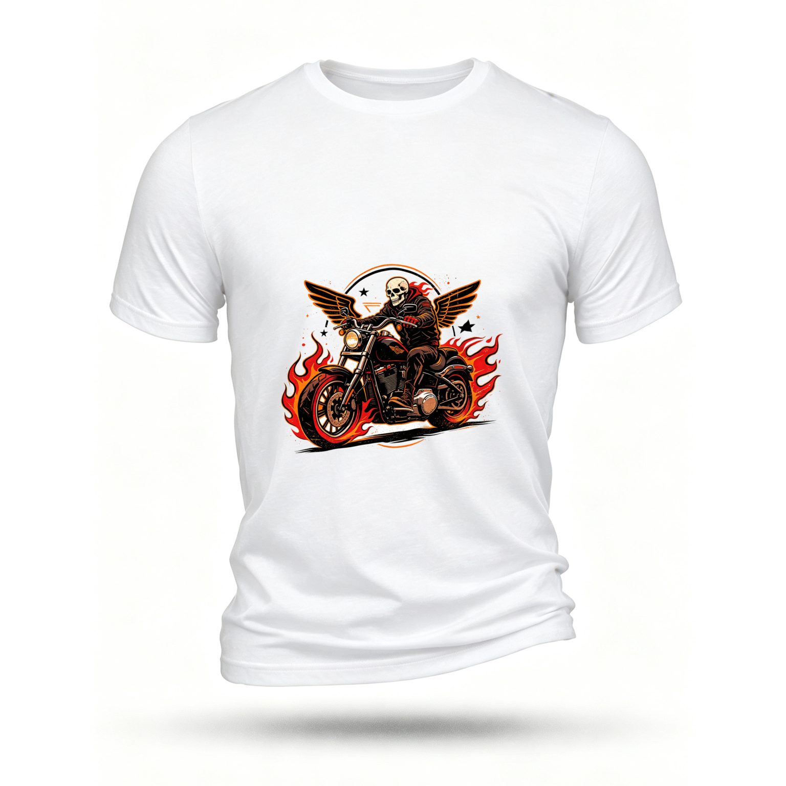 White T-shirt, front print