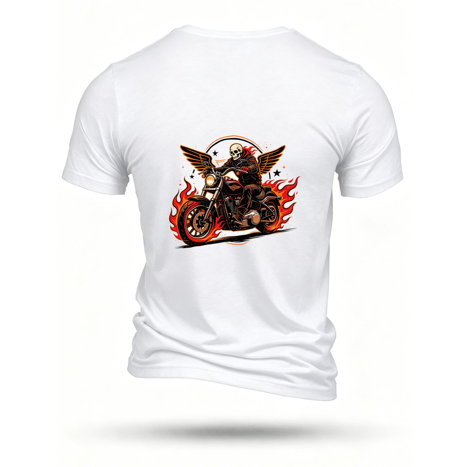 White T-shirt, back print