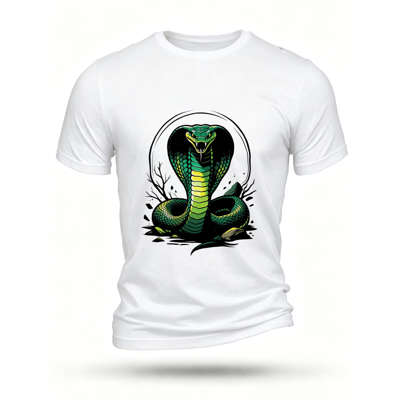 White T-shirt, front print