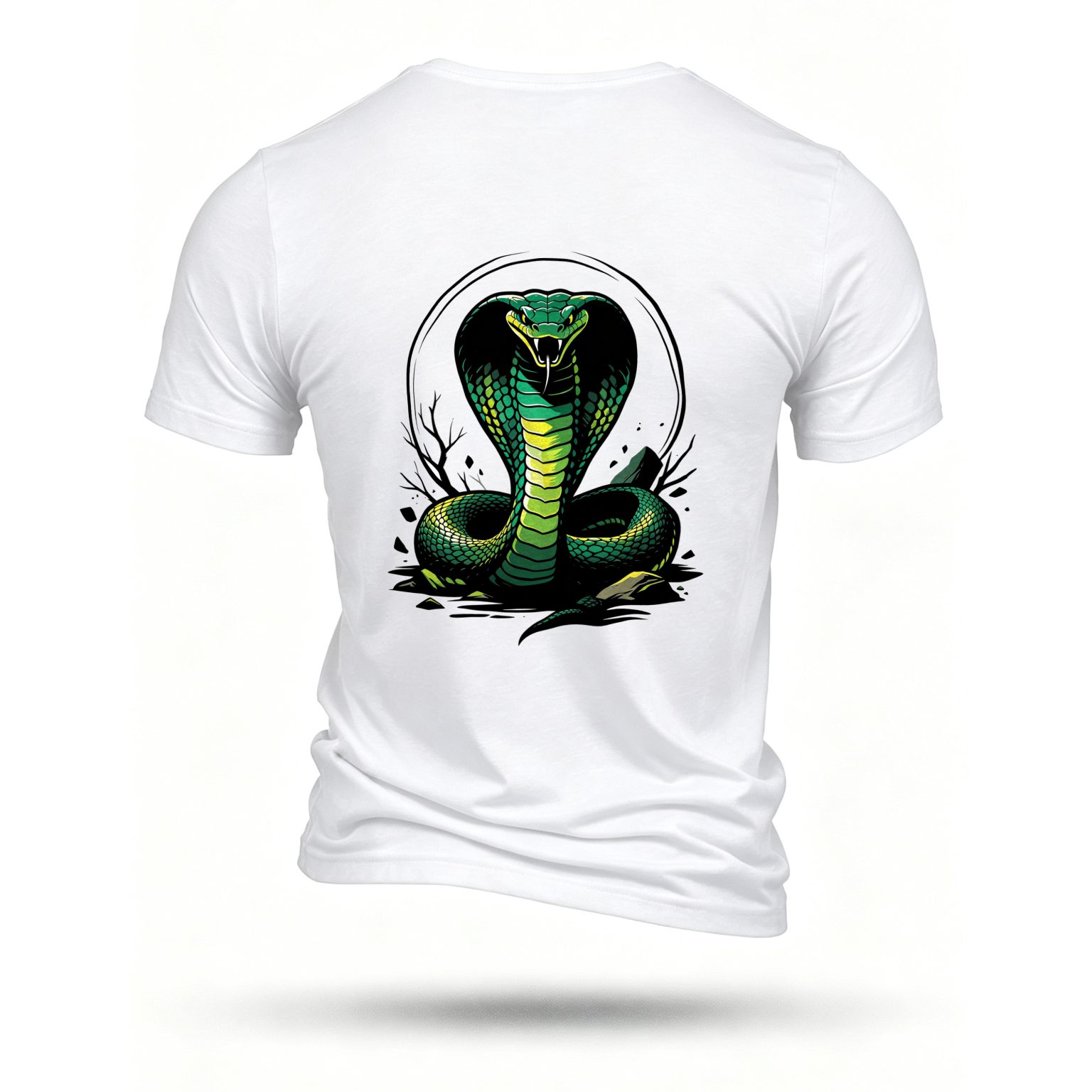 White T-shirt, back print